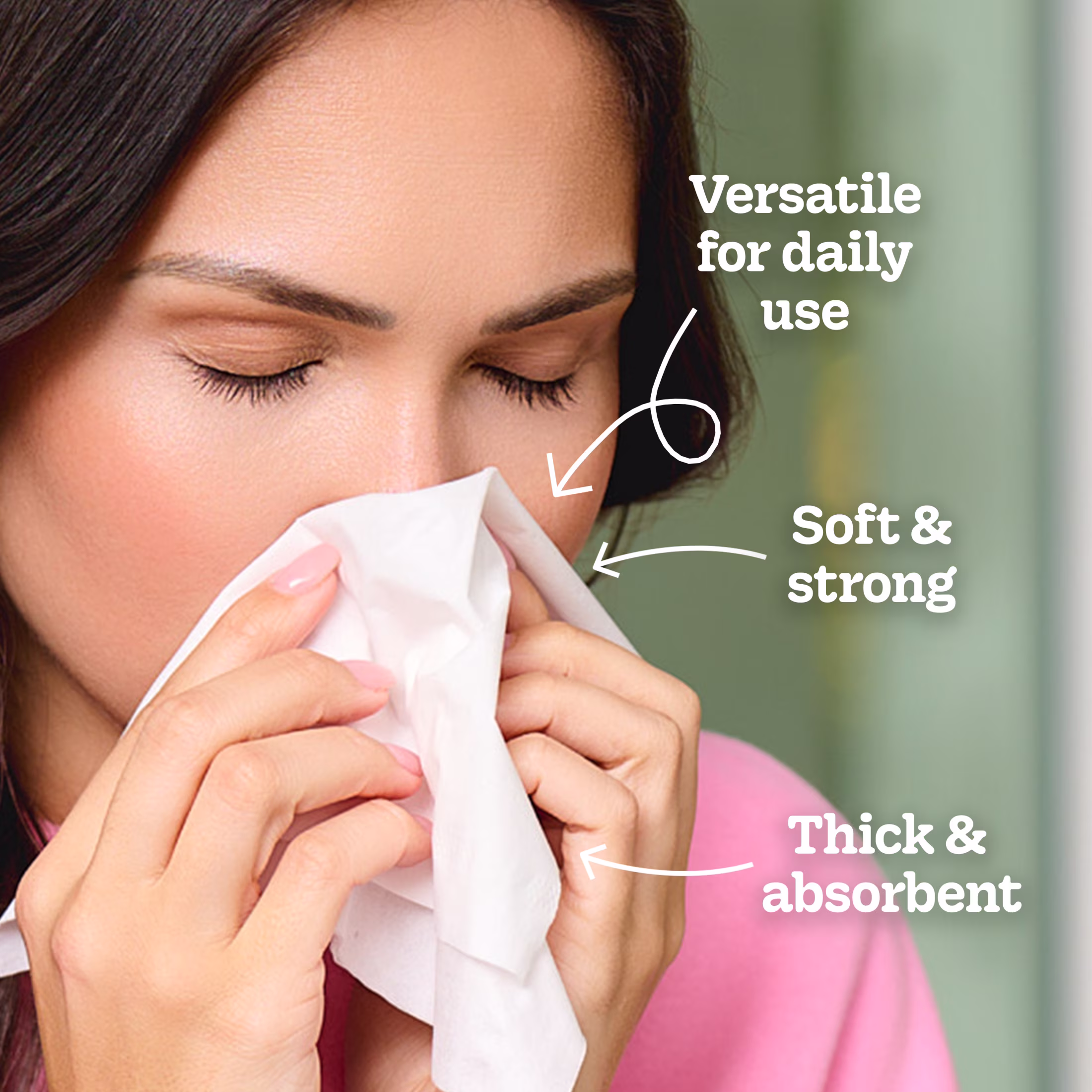 Kleenex Trusted Care 2-Ply Flat Box Facial Tissues, 6 Pack (960 Total Tissues)