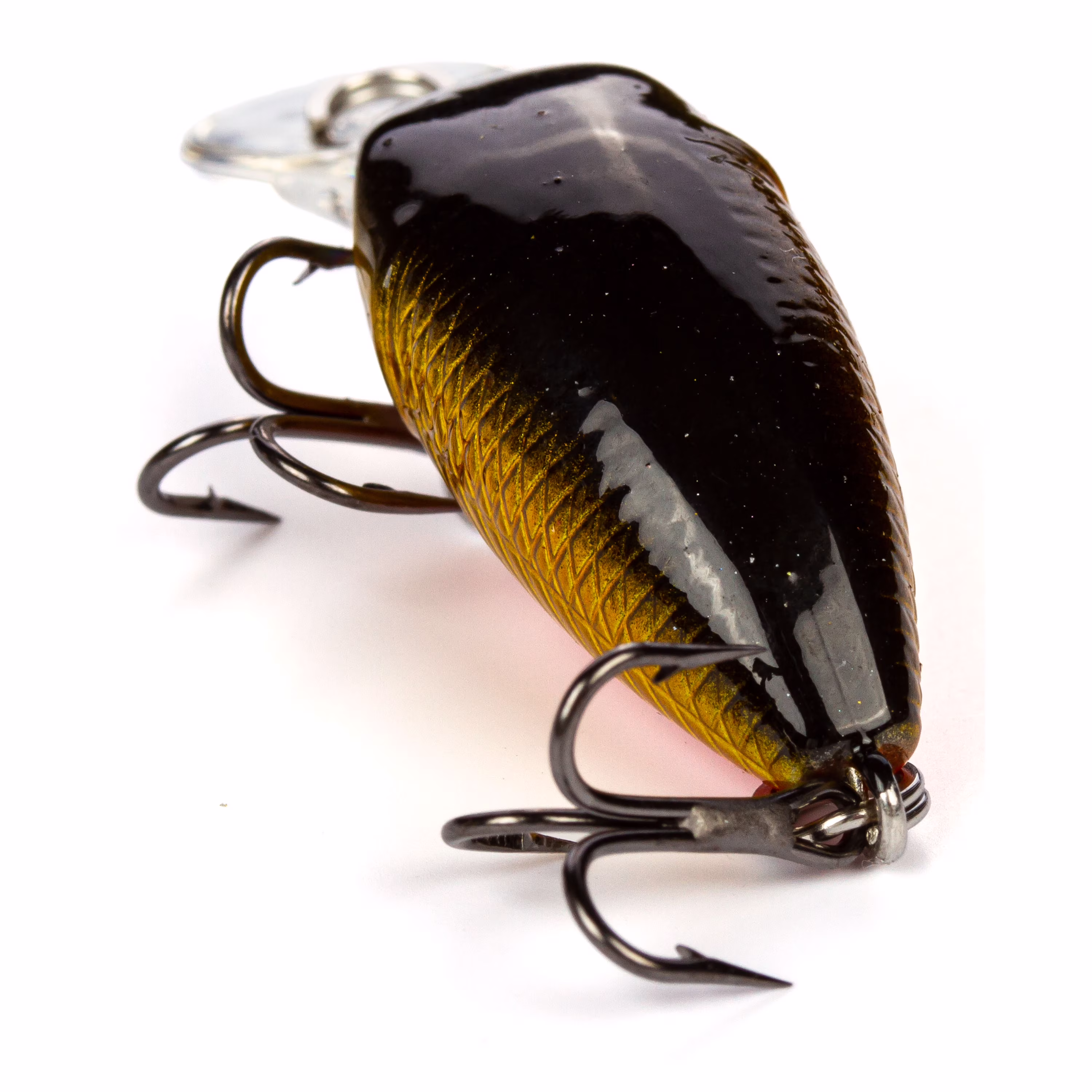 Ozark Trail Mini Crankbait Fishing Lure, Gold Black, 1/11 oz