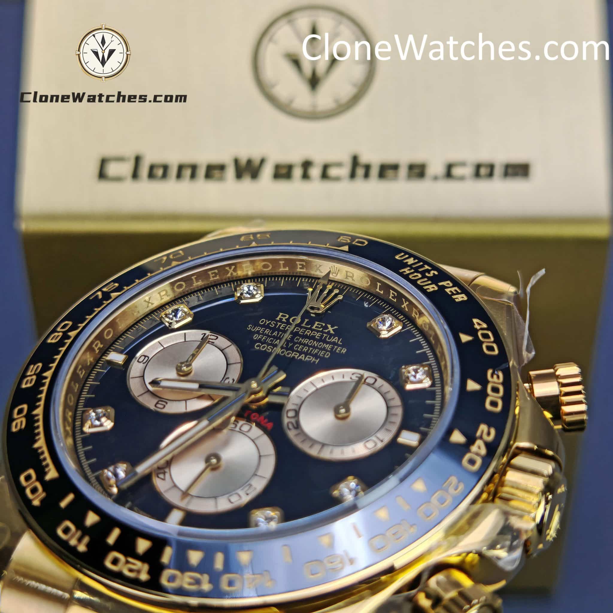 Rolex Super Clone Watches 1:1 Daytona 18k Gold M126518ln-0006 4131 Movement