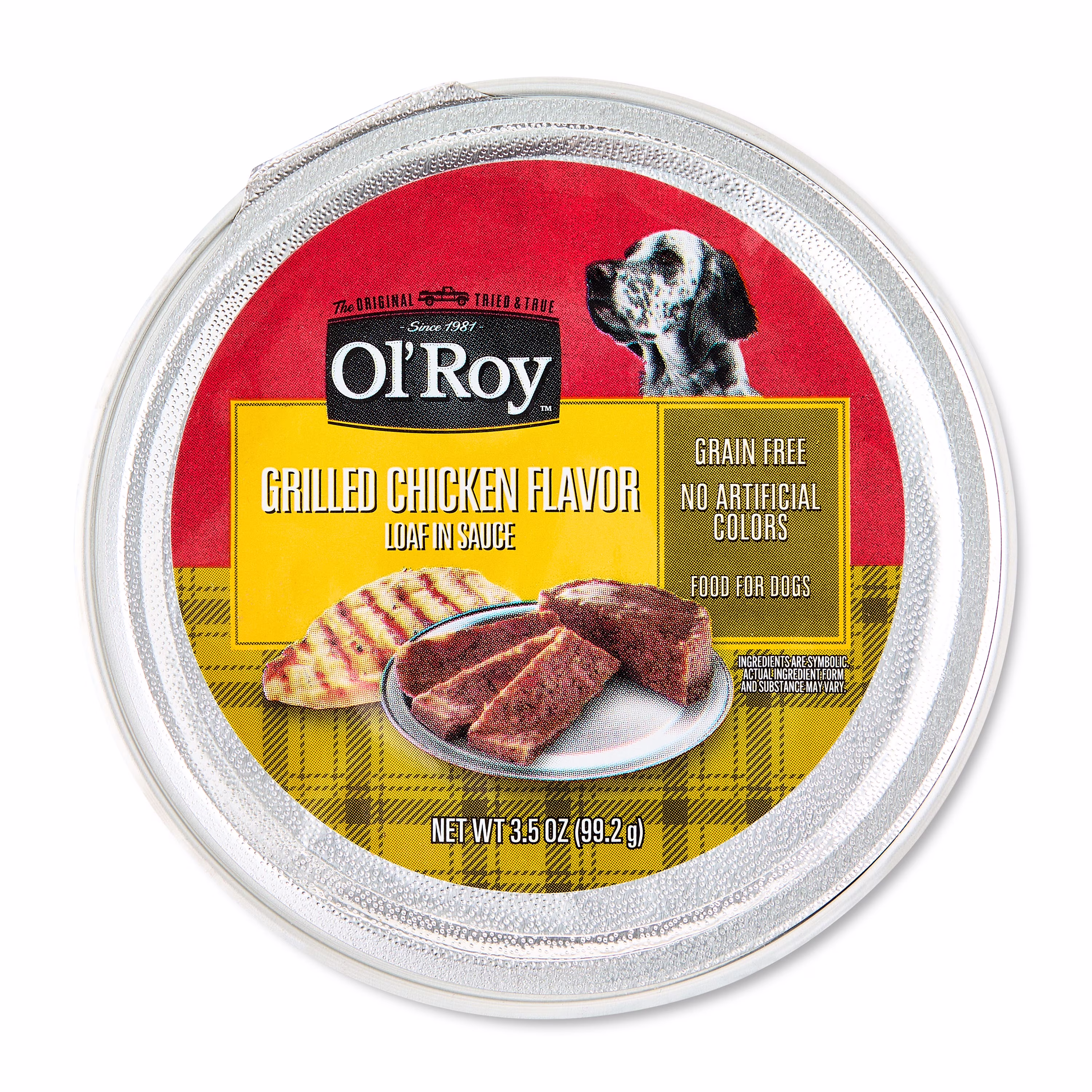 Ol' Roy Grilled Grain-Free Chicken Flavor Wet Dog Food, 3.5 oz Cup