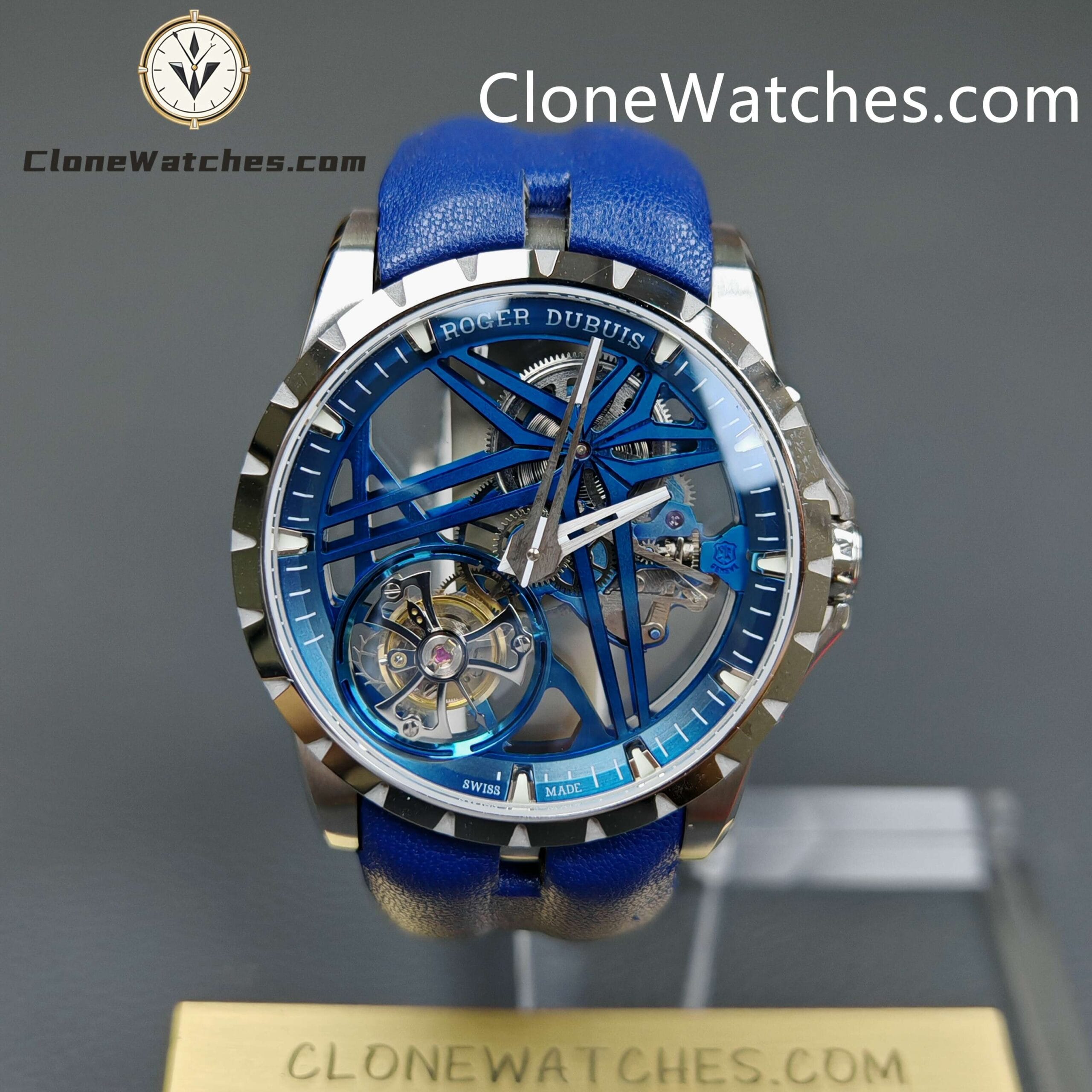 Roger Dubuis Super Clone Watches 1:1 Excalibur Skeleton Tourbillon RDDBEX0838 42MM