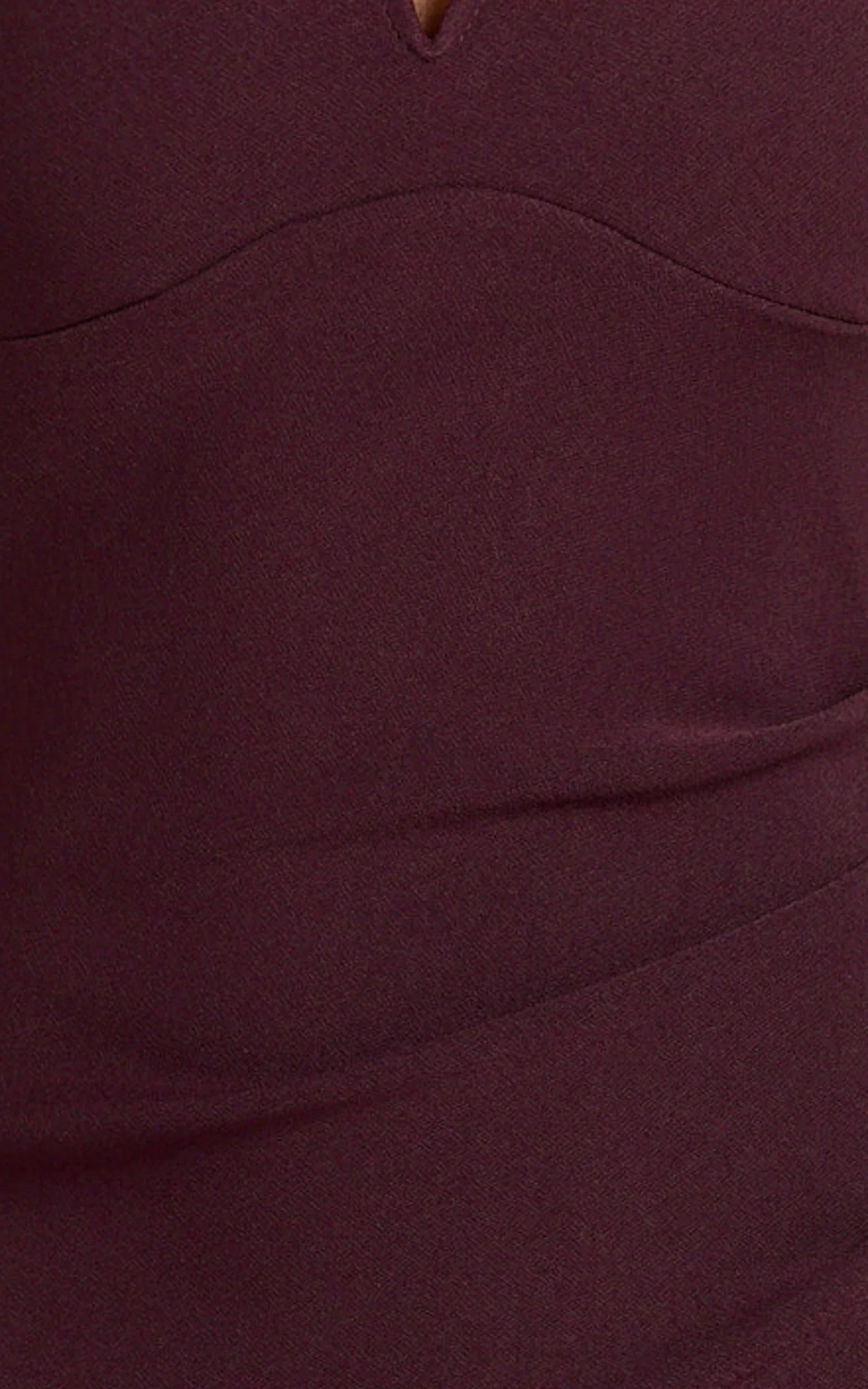 Thelma Maxi Dress - Square Neck Bodycon Dress in Wine