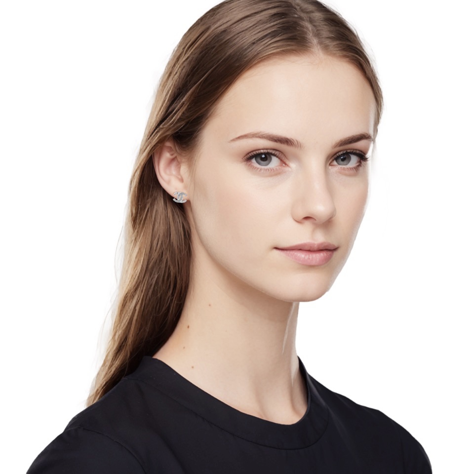 Chanel crystal earrings