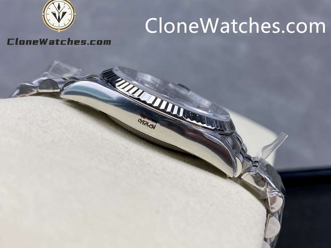 Rolex Super Clone Watches 1:1 DateJust Black Diamond Dial Jubilee 36MM M126234 – 0027 3235 Movement