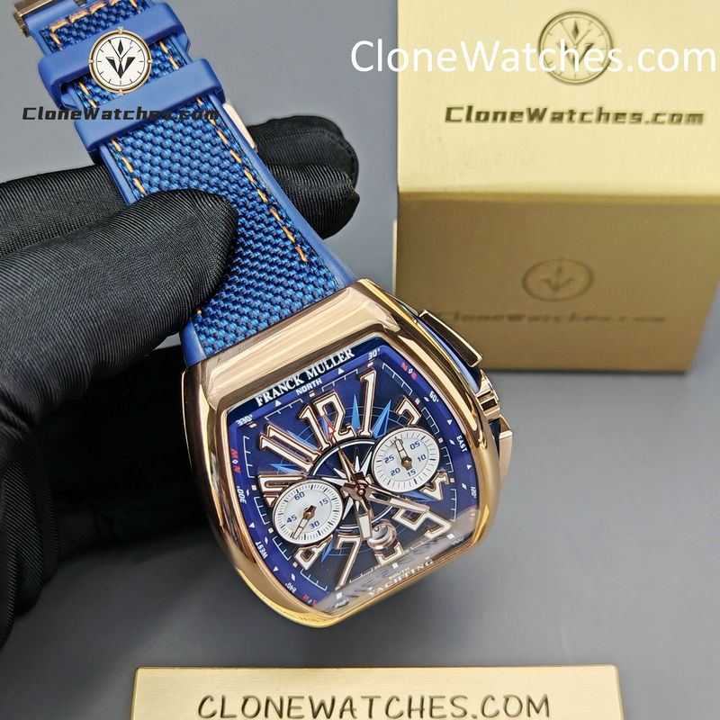 Franck Muller Super Clone Watches 1:1 V45 Blue Dial Yachting