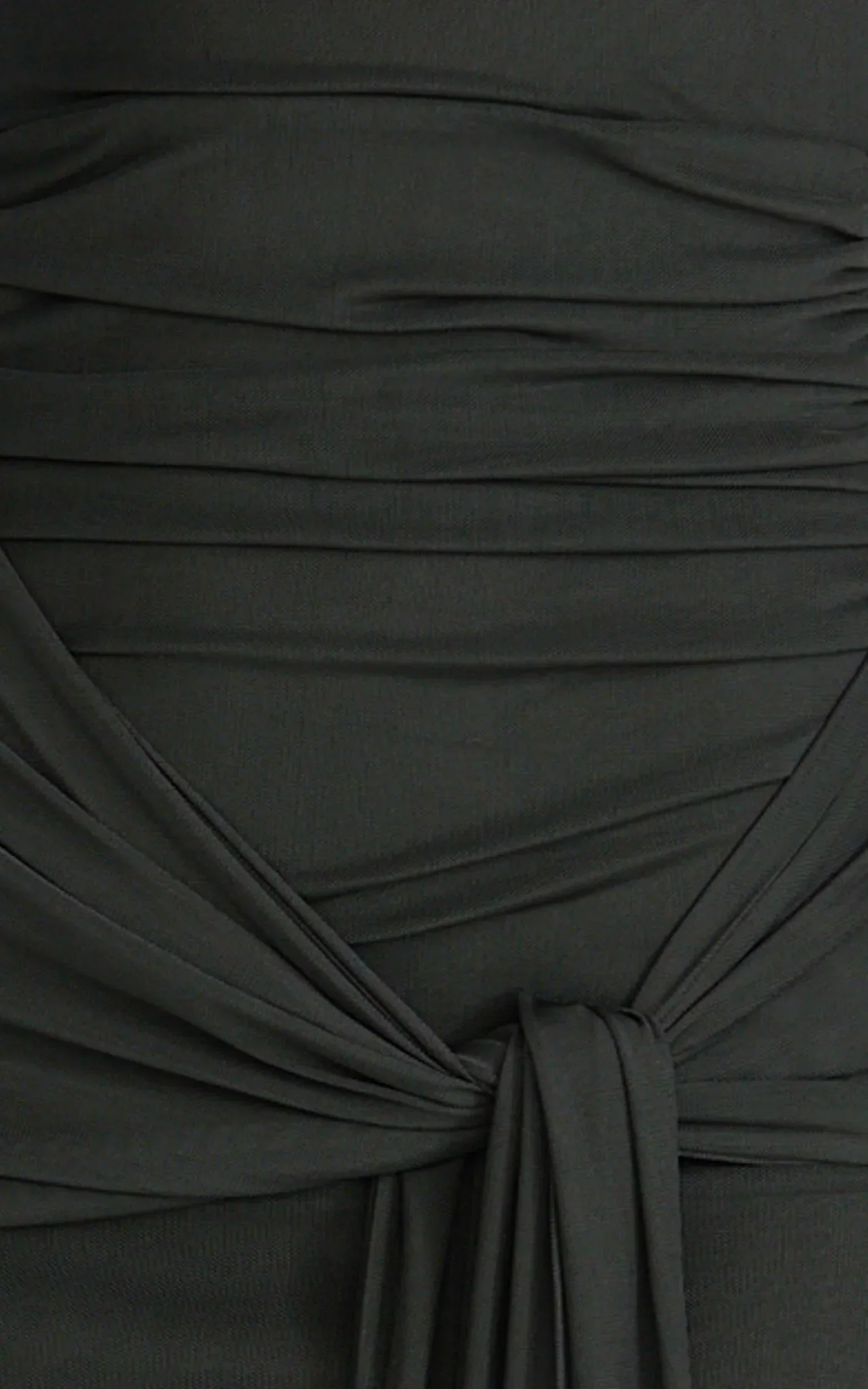 Nicolette Maxi Dress - Cape Sleeve Off Shoulder Dress in Black