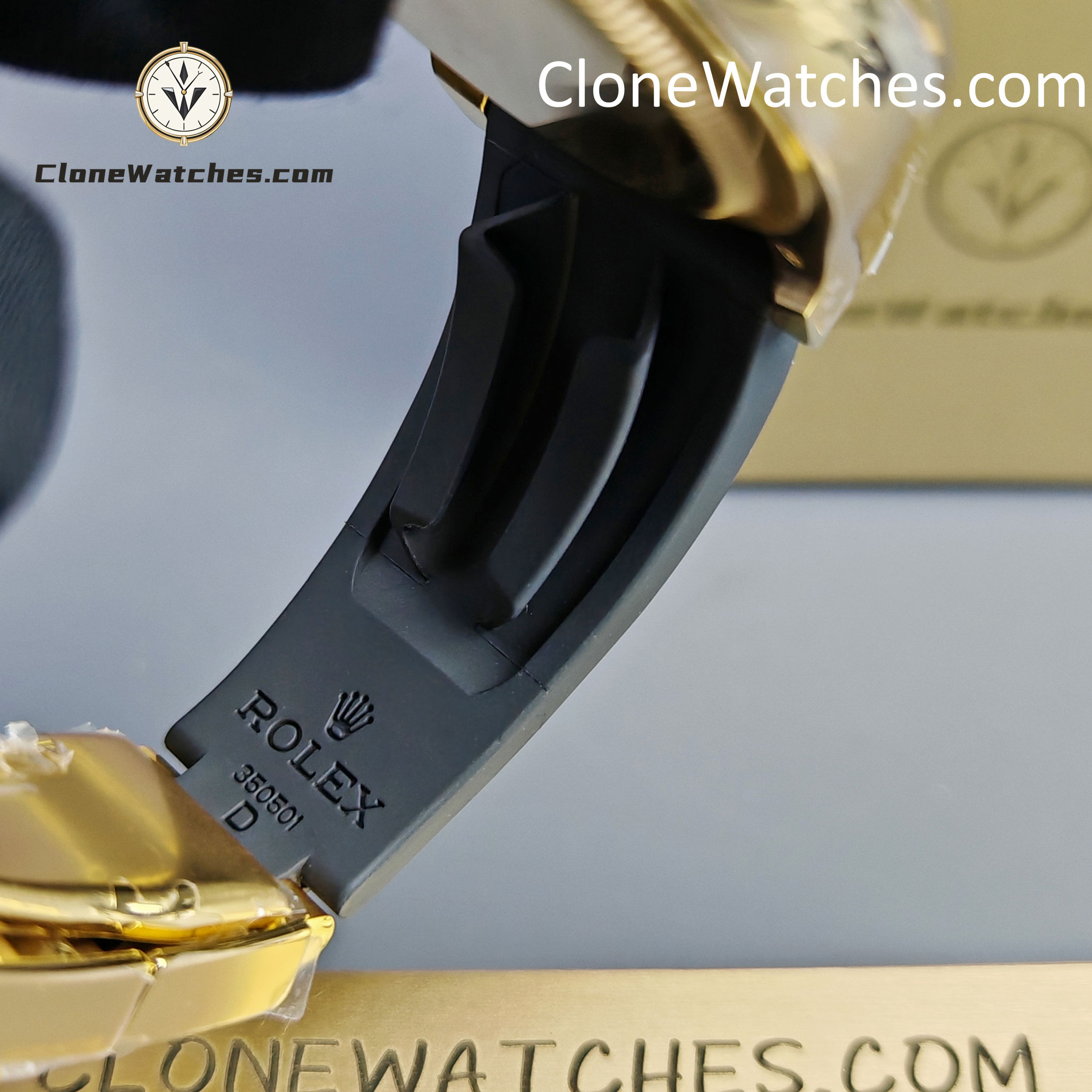 Rolex Super Clone Watches 1:1 Daytona 18K Yellow Gold Plating M126518LN-0014 4131 Movement