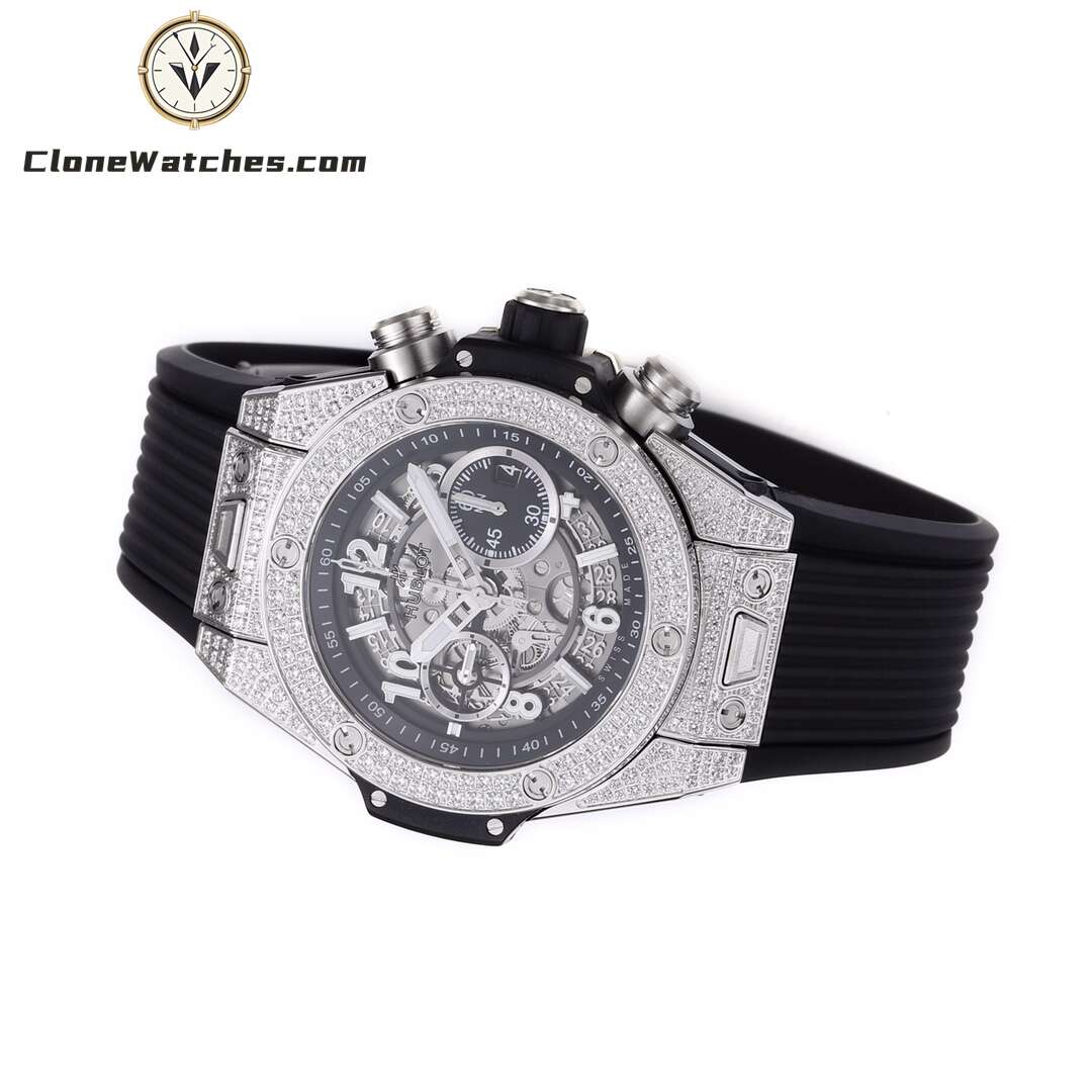 Hublot Super Clone Watches 1:1 Big Bang Unico Titanium Pavé 42mm 441.NX.1171.RX.1704