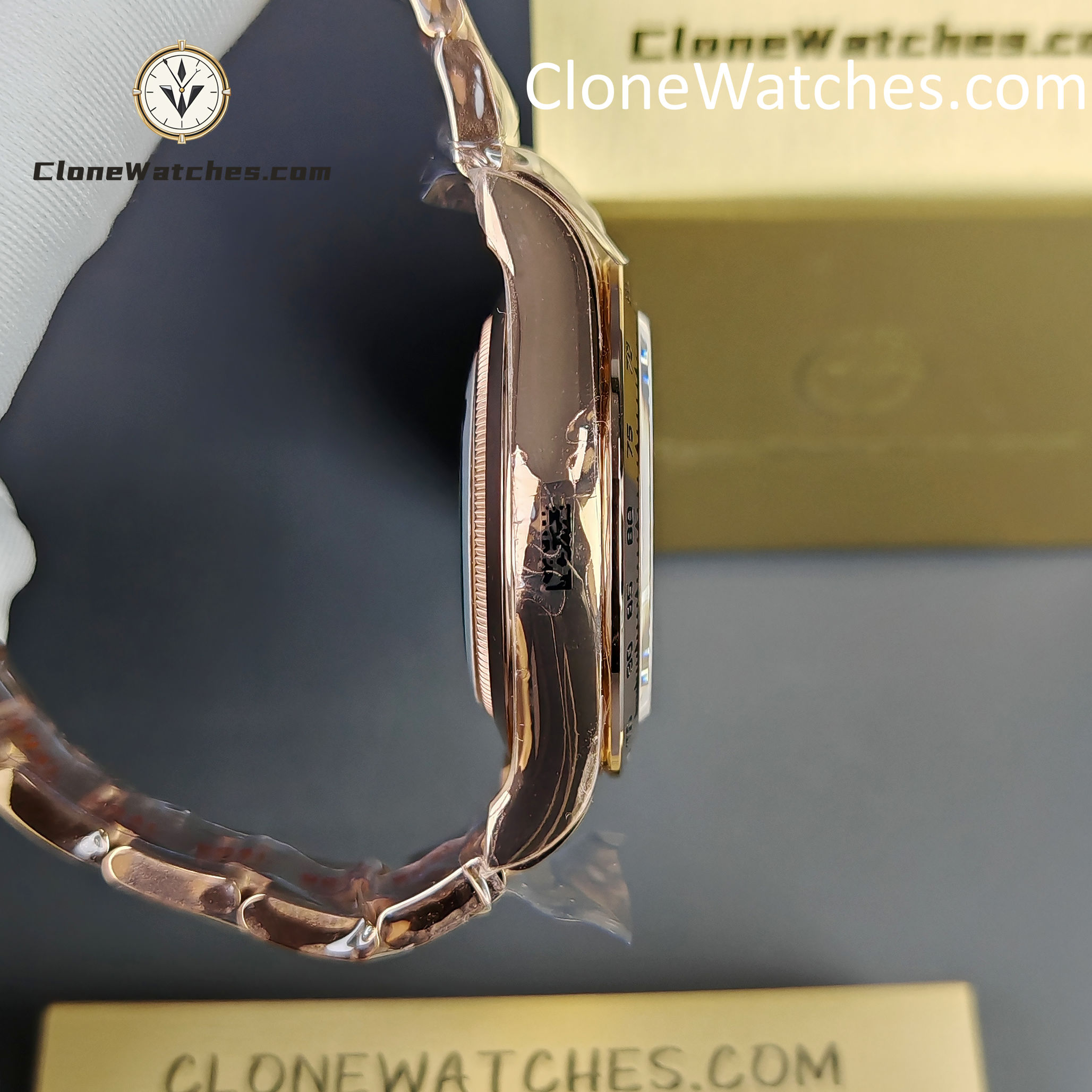Rolex Super Clone Watches 1:1 Daytona Rose Gold Chocolate Dial m116505-0013 4130 Movement