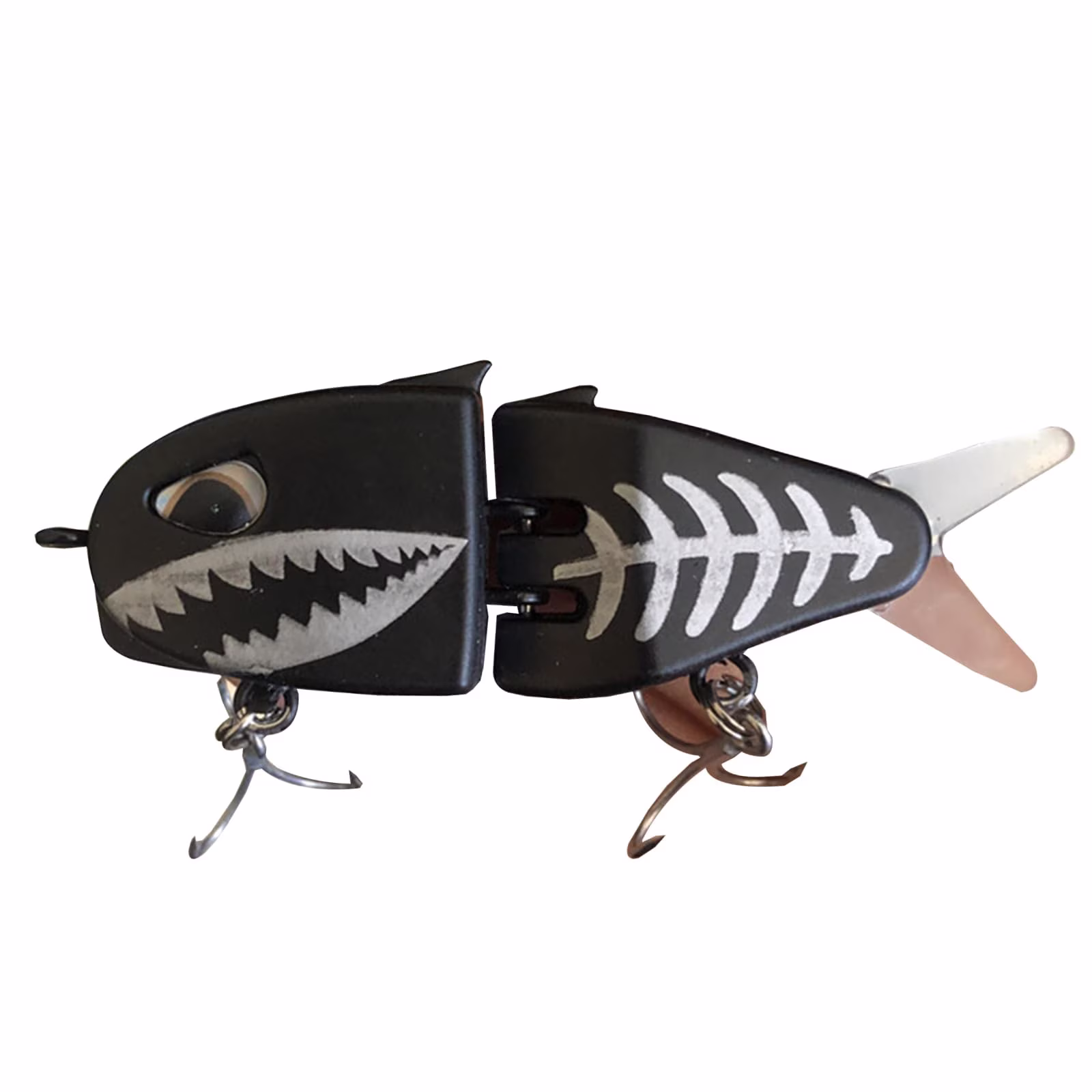 KAKA Slow Sinking Glide Bait for Bass Fishing - Multi-Jointed Hard Body Swimbait with Lifelike S-Motion, Double Hook Design for Freshwater/Saltwater (Mini Size, 8 Colors)