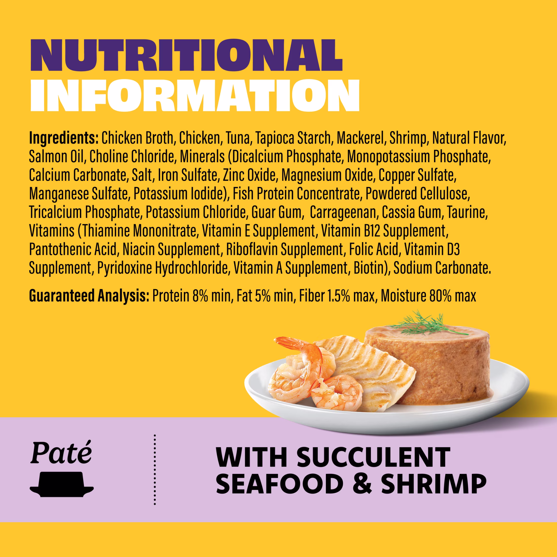 Mr Purrs Seafood & Shrimp Pate Wet Cat Food, 3 oz Can