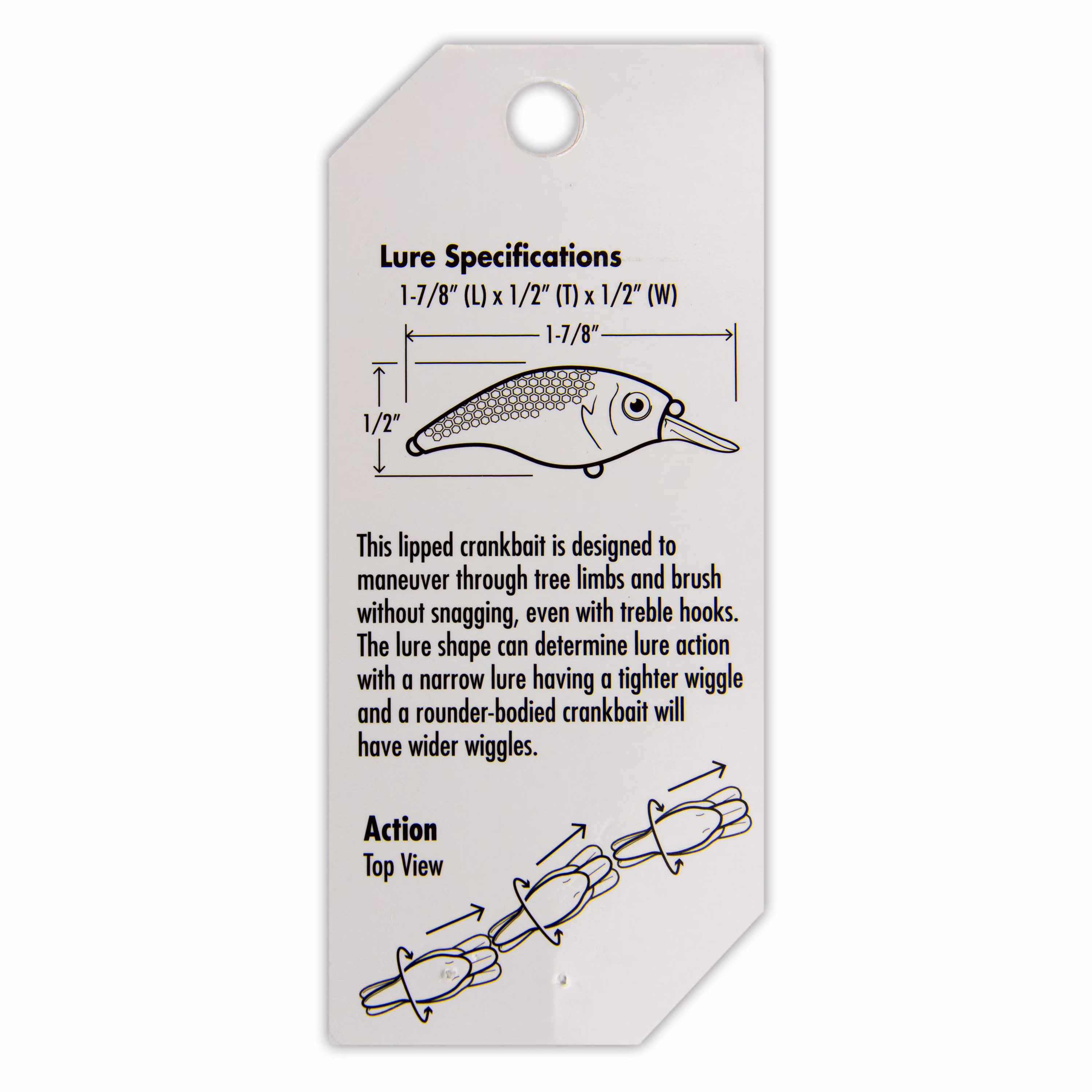 Ozark Trail Mini Crankbait Fishing Lure, Gold Black, 1/11 oz