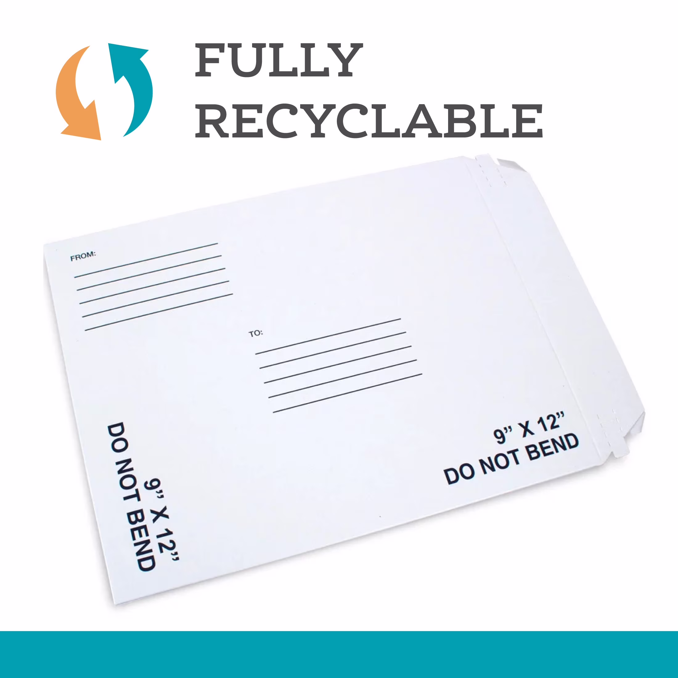 (5 pack) Pen+Gear Document Mailer, Self Seal Stay Flat Mailer, 9 in x 12 in, White