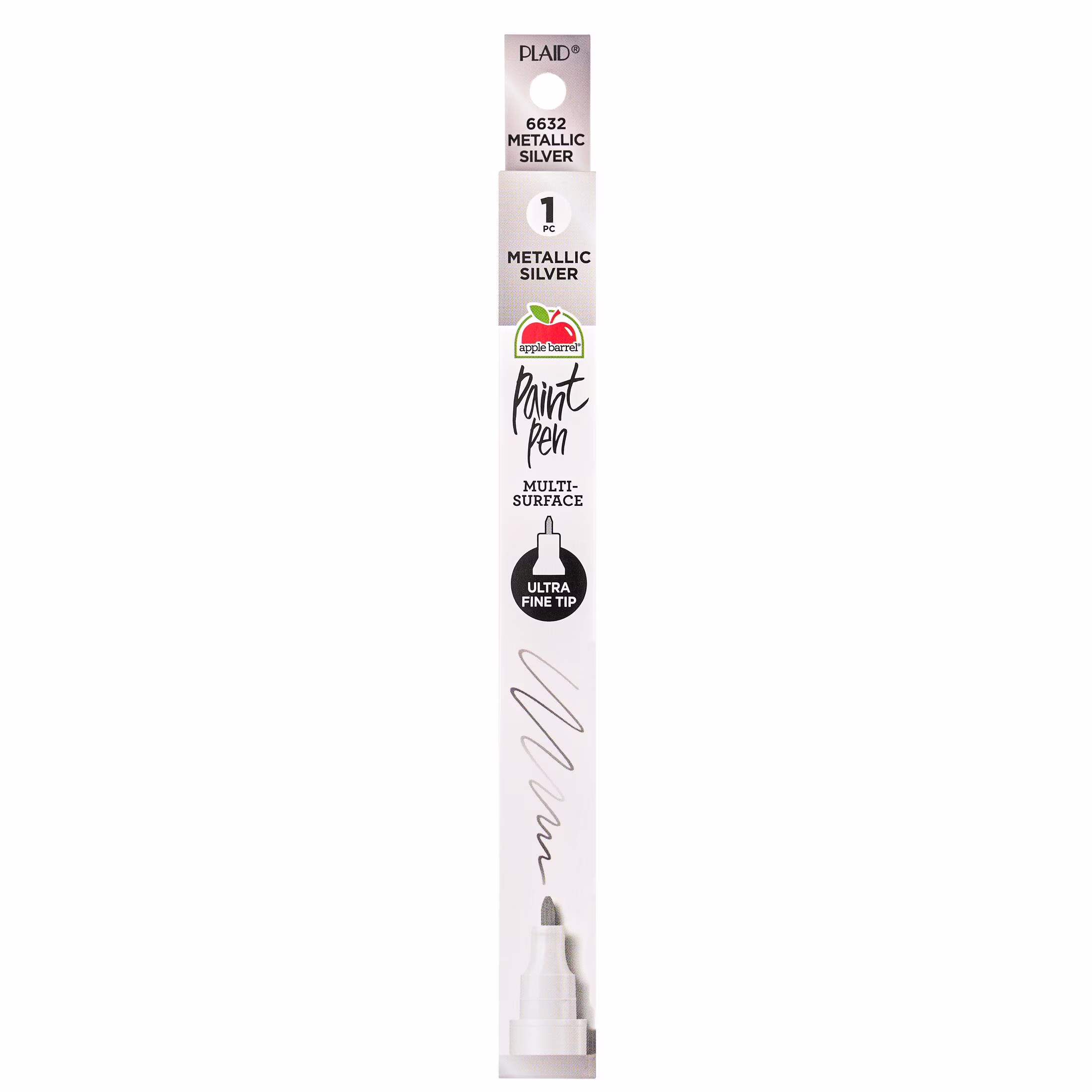 Apple Barrel Multi-Surface Medium Tip Paint Pen, Black, 1 Piece