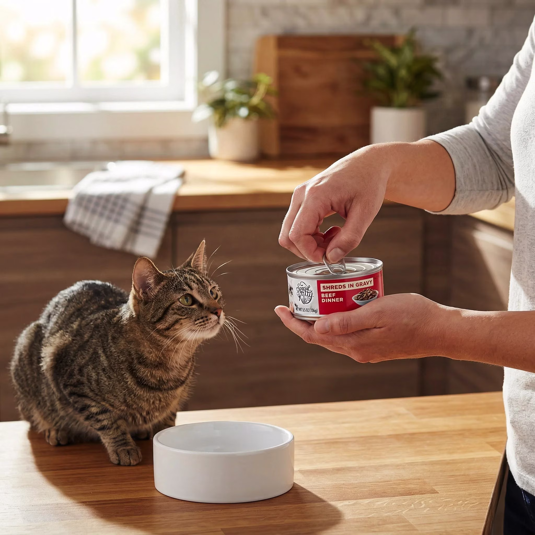 Special Kitty Beef Dinner Shreds in Gravy Wet Cat Food, 5.5 oz Can