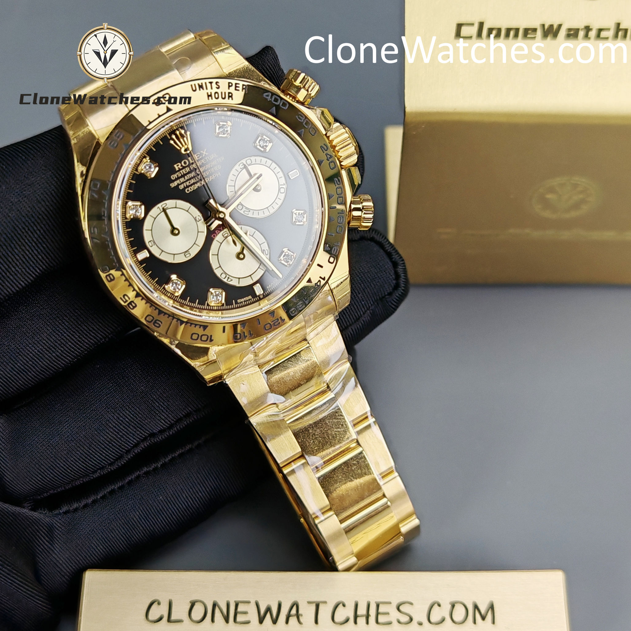 Rolex Super Clone Watches 1:1 Daytona 18k Gold M126508-0003 4131 Movement