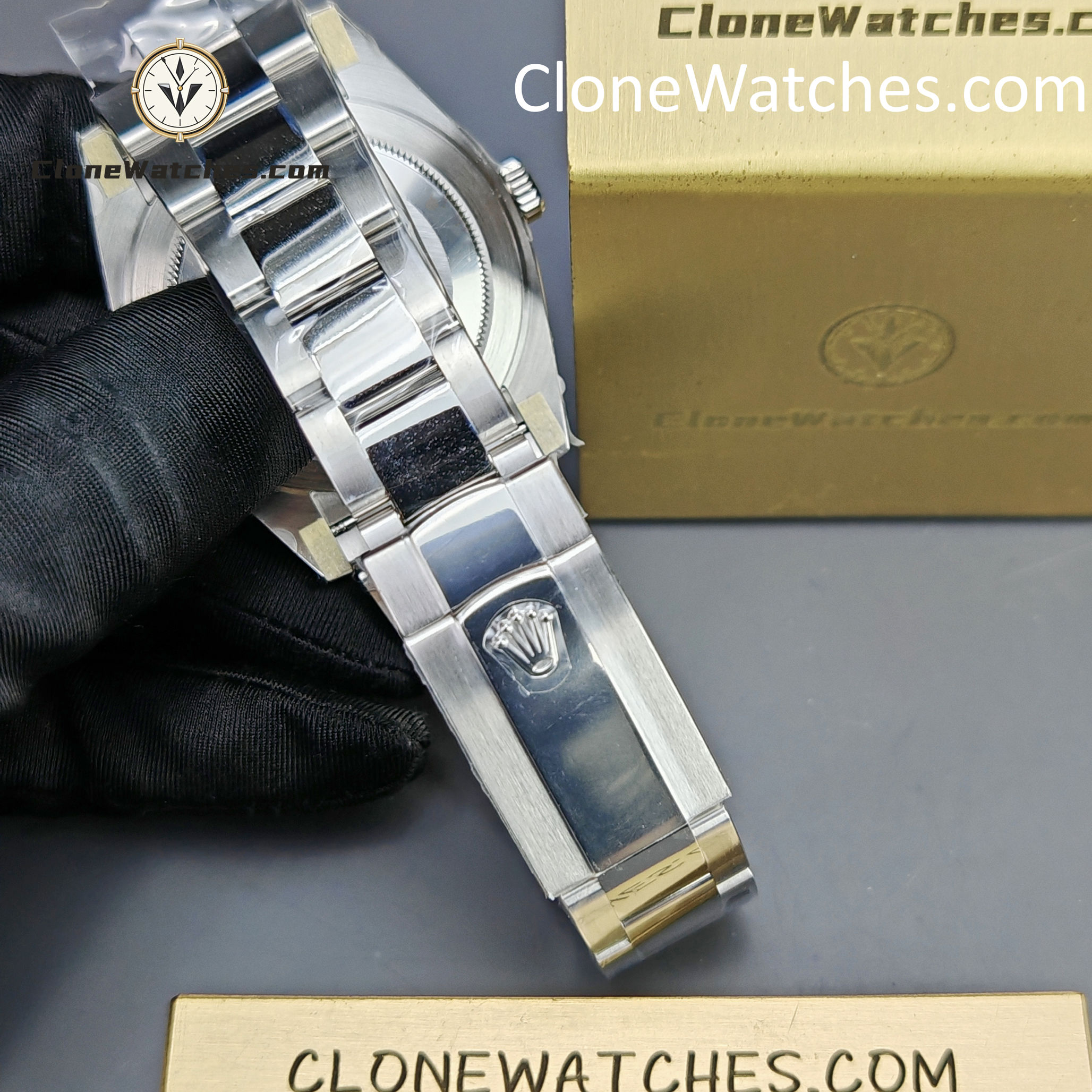 Rolex Super Clone Watches 1:1 DateJust Grey Roman Dial m126334-0021 Oyster 41MM 3235 Movement
