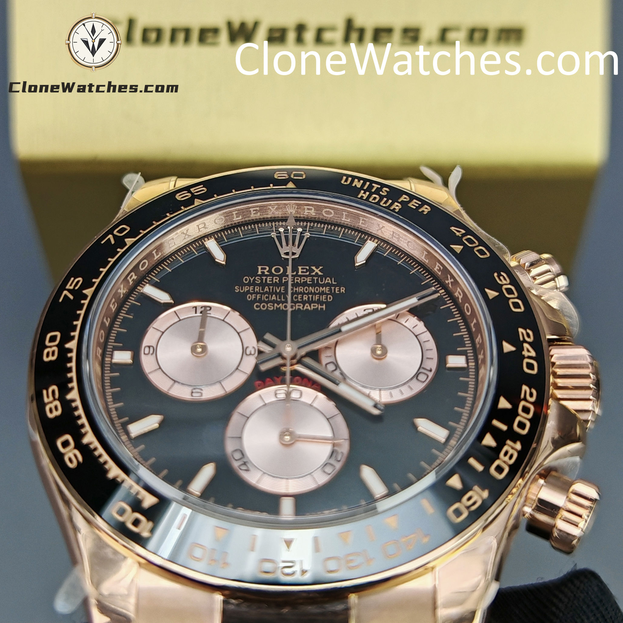 Rolex Super Clone Watches 1:1 Daytona Rose Gold M126515ln-0002 4131 Movement