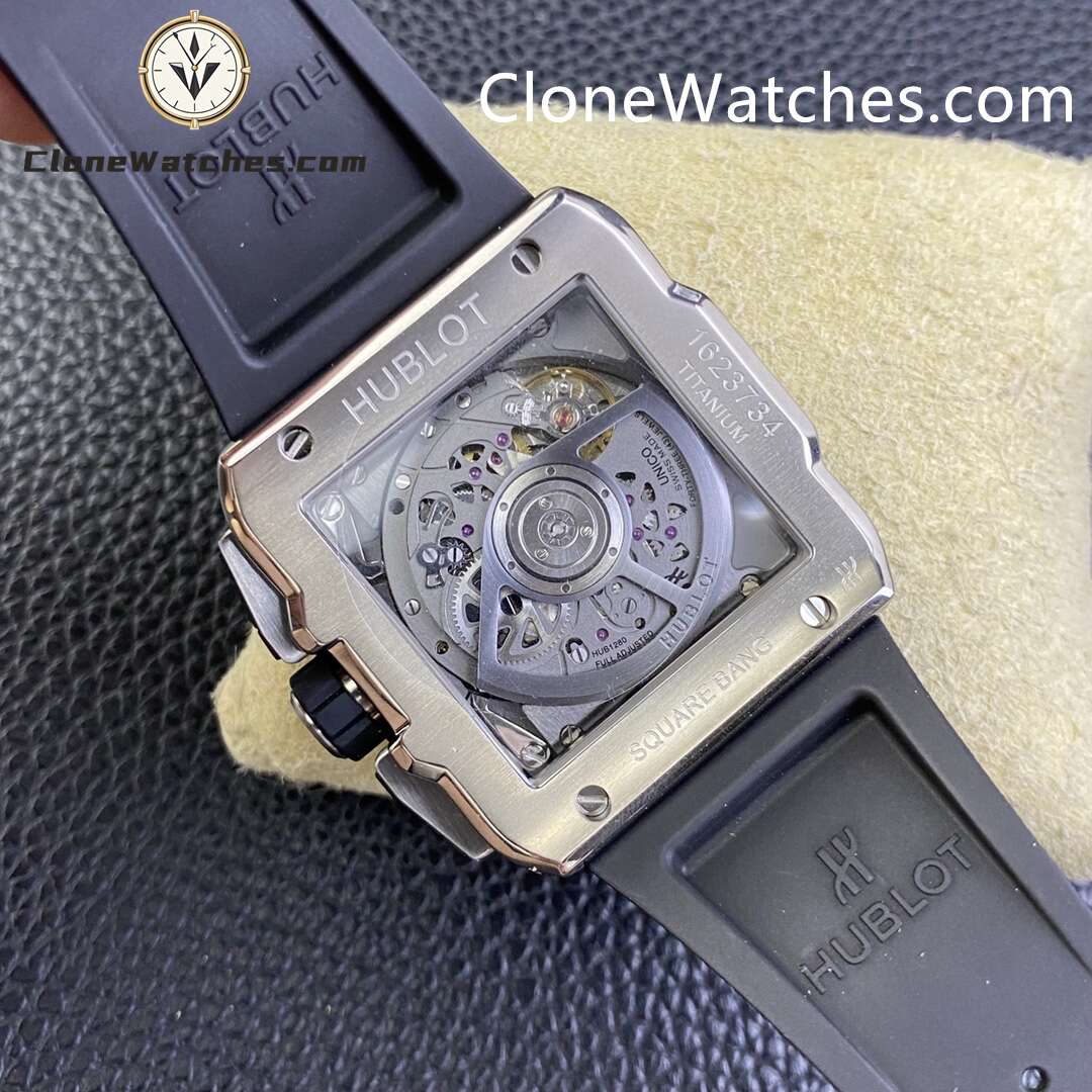 Hublot Super Clone Watches 1:1 Square Bang Unico Titanium 42MM 821.NX.0170.RX