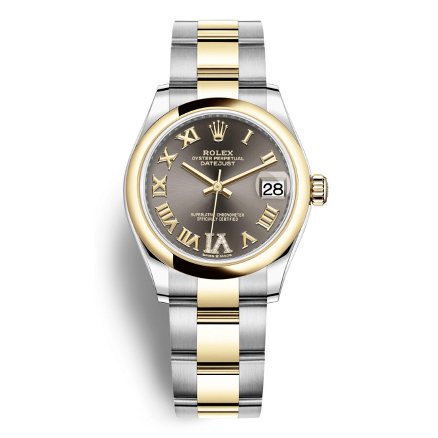 Rolex Datejust 31 Automatic Dark Grey Dial Ladies Oyster Watch 278243GYRDO（Lifetime free warranty+90-days replacement service & Refund!.）