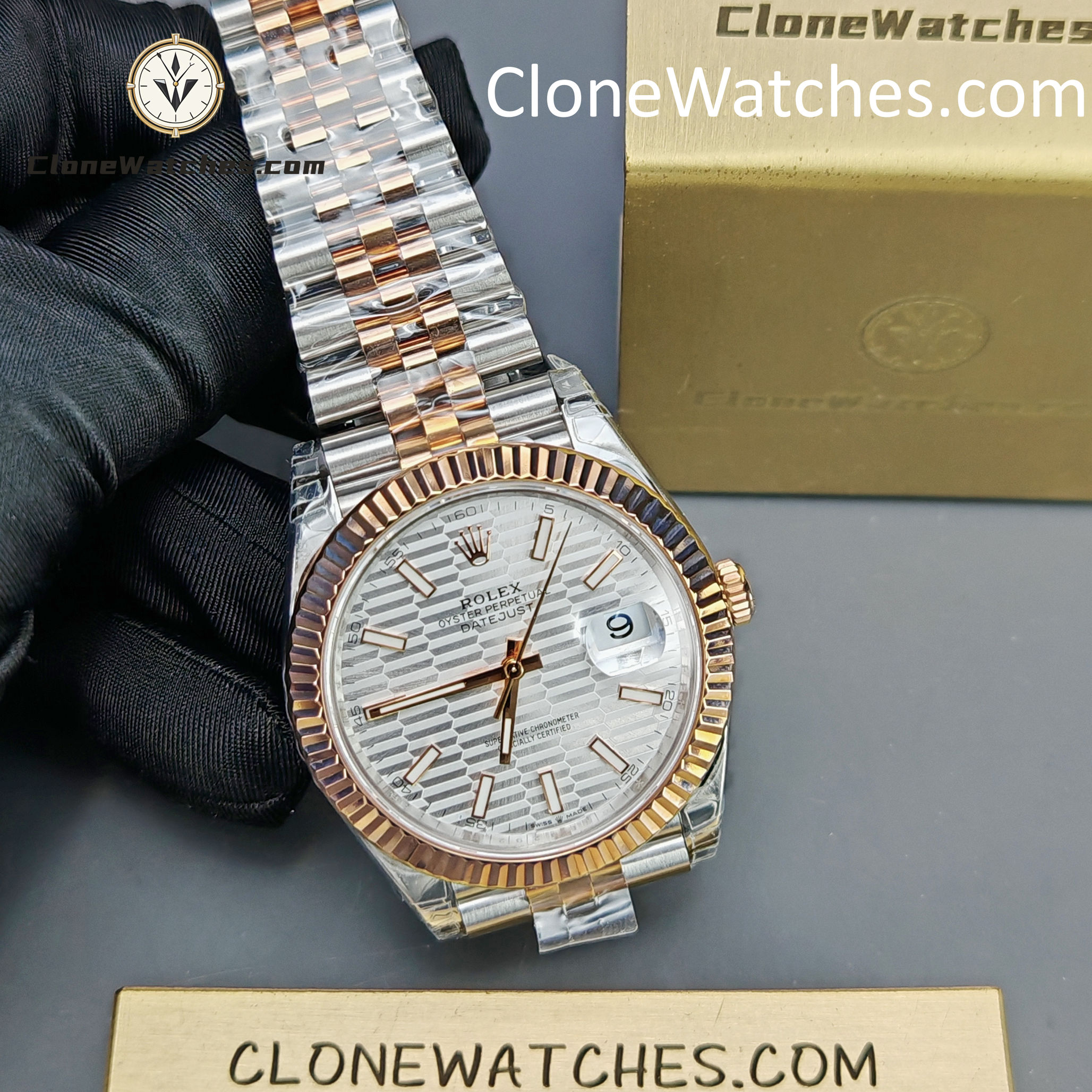 Rolex Super Clone Watches 1:1 DateJust Silver Dial m126331-0018 Jubilee 41MM 3235 Movement