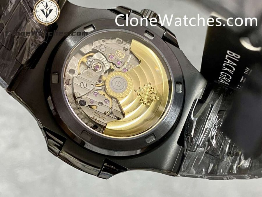 Modified Super Clone Watches 1:1 DiW Patek Philippe Nautilus 5711 “BLACK GRAIL CELESTE”