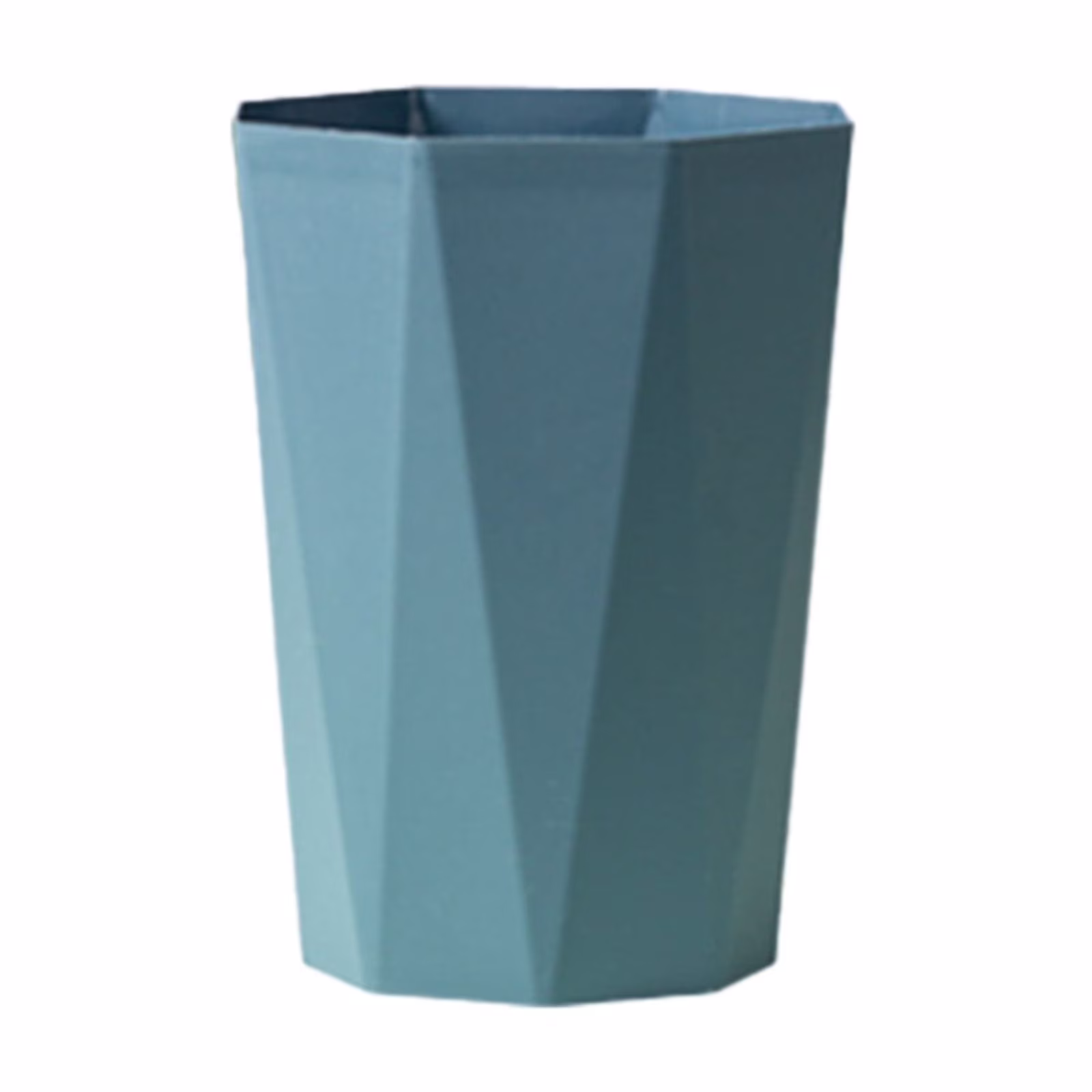 Bathroom Trash Can Small Waste Basket Plastic Diamond Shape 8.26*9.44*5.70inchBlue One Size