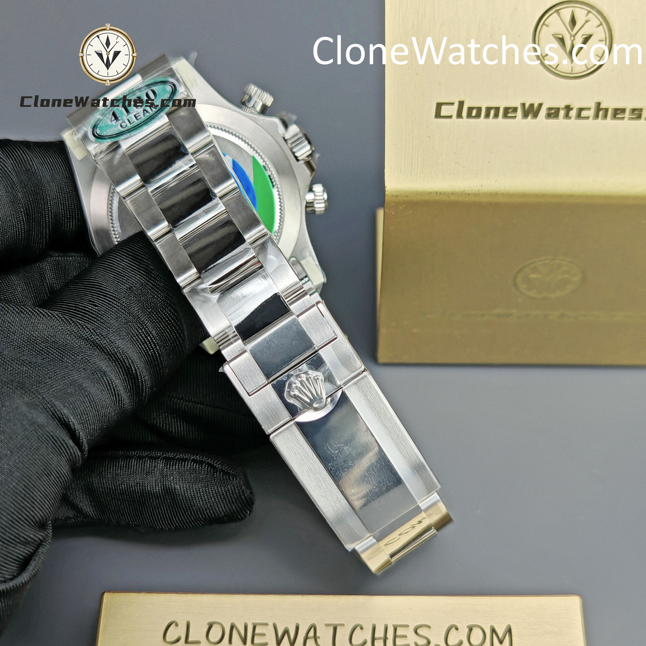 Rolex Super Clone Watches 1:1 Daytona Black Dial M116520-78590 4130 Movement