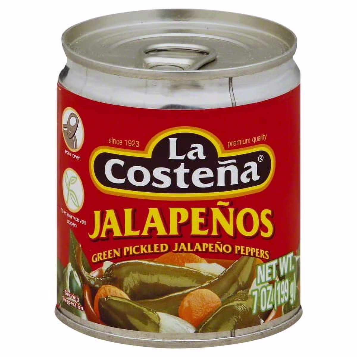 (12 pack) La Costeña Pickled Whole Jalapeno Peppers, 7 oz