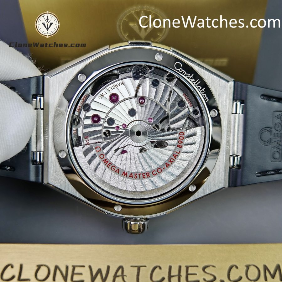 OMEGA Super Clone Watches 1:1 Constellation steel on leather strap 131.33.41.21.01.001 41mm