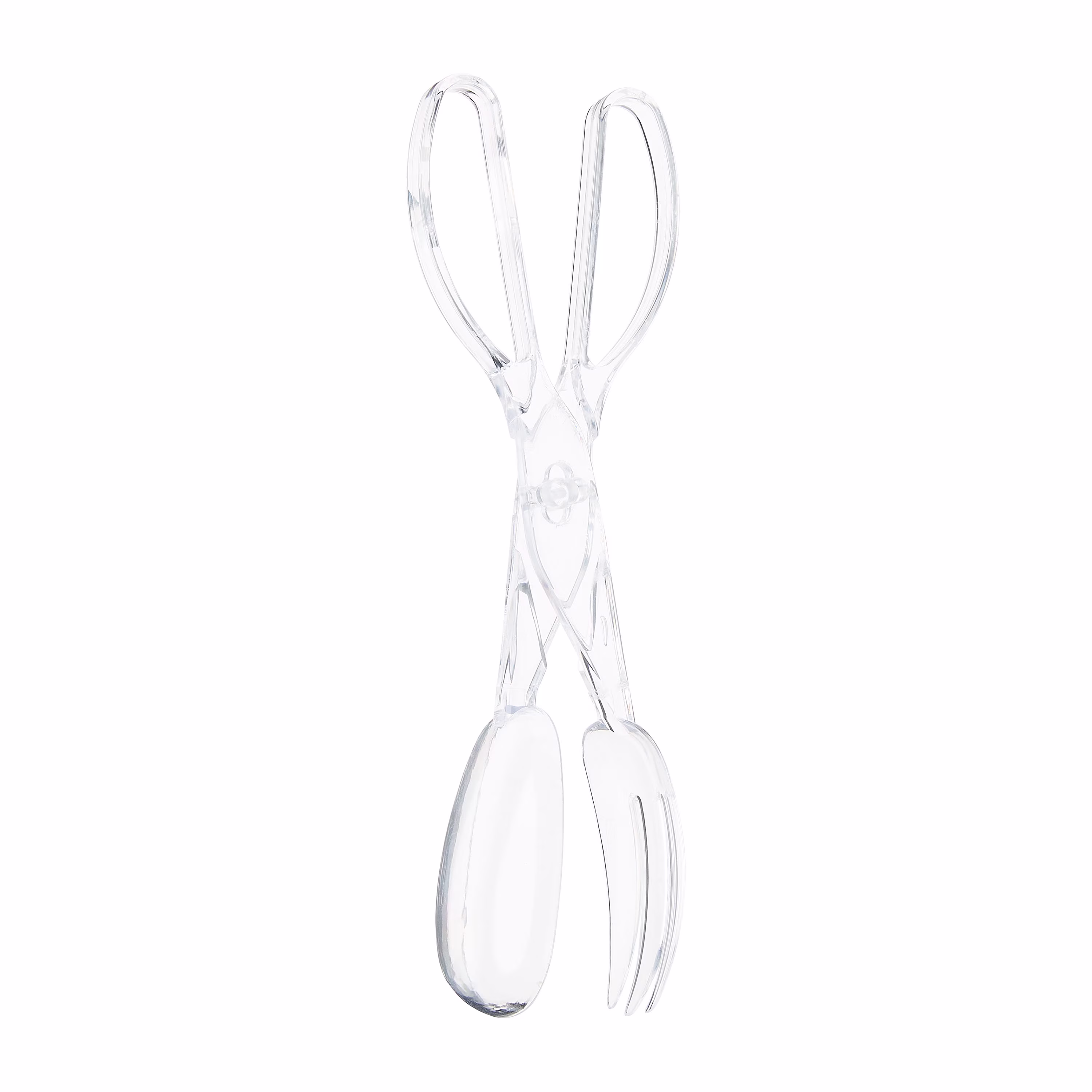 11 IN Clear Plastic Salad Tongs, by Way To Celebrate