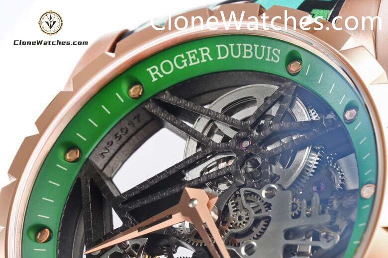 Roger Dubuis Super Clone Watches 1:1 Excalibur Skeleton Tourbillon RDDBEX0939 42MM