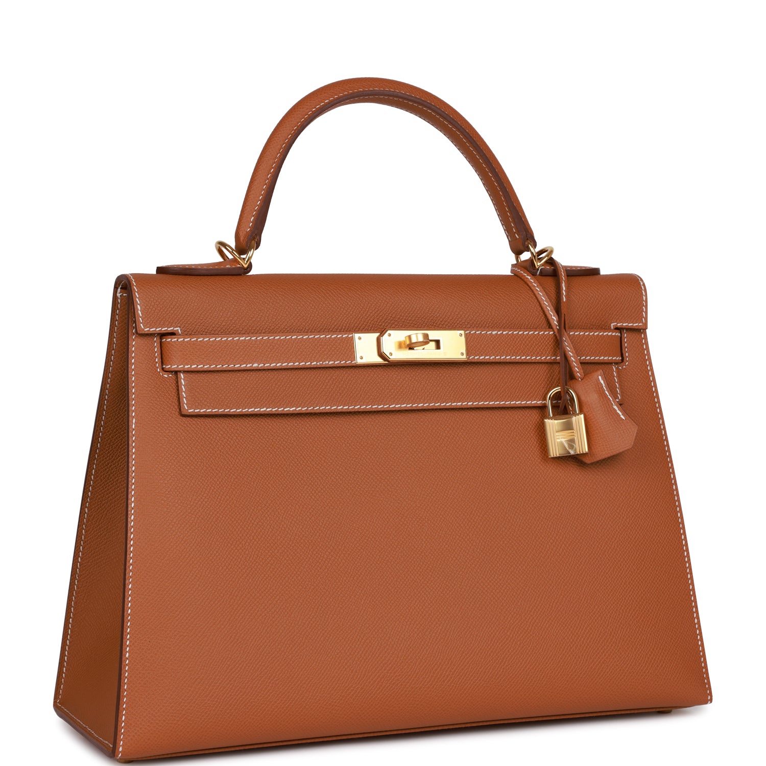 Hermes Kelly Sellier 32 Gold Epsom Gold Hardware
