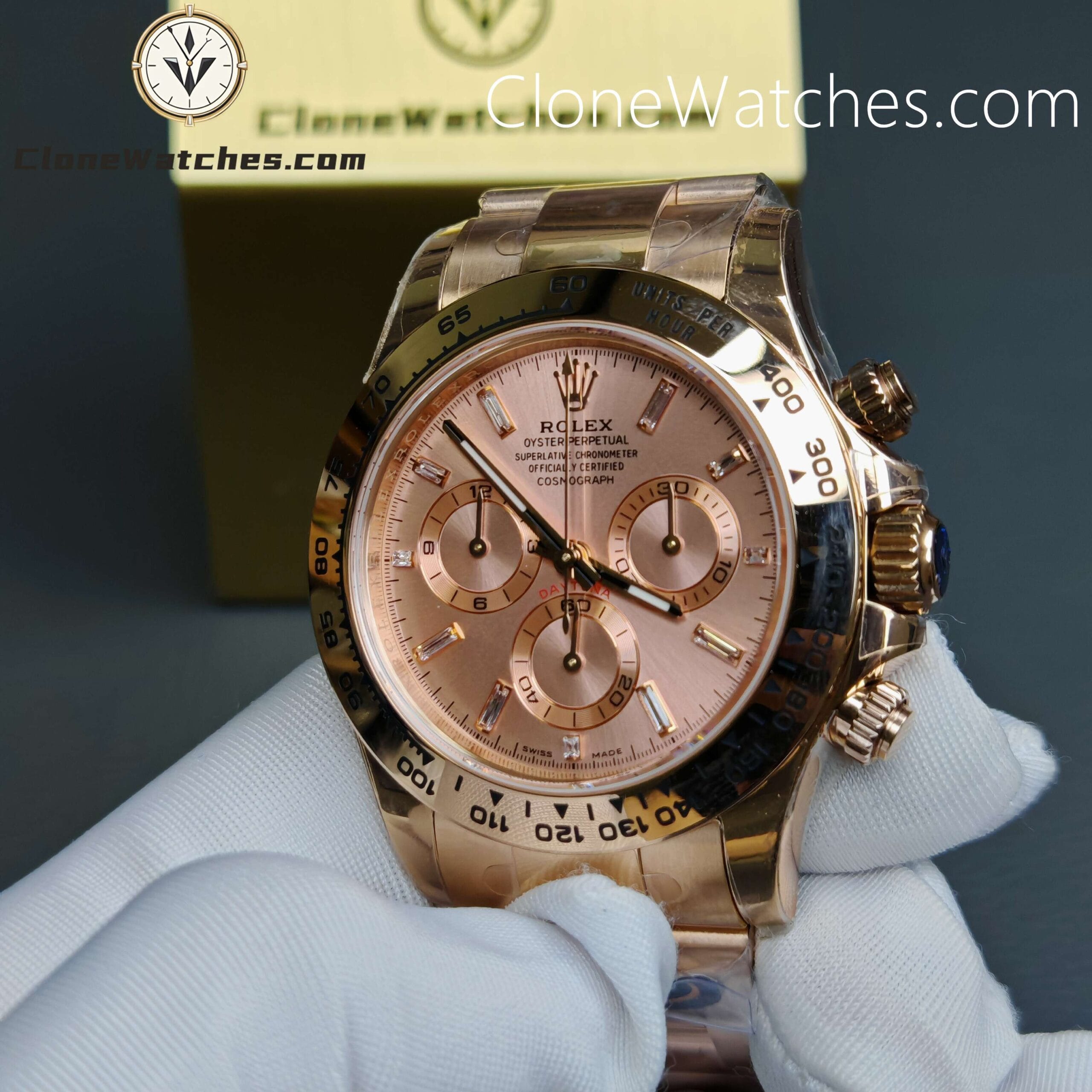 Rolex Super Clone Watches 1:1 Daytona Crystal Dial 116505 – 0012 4130 Movement