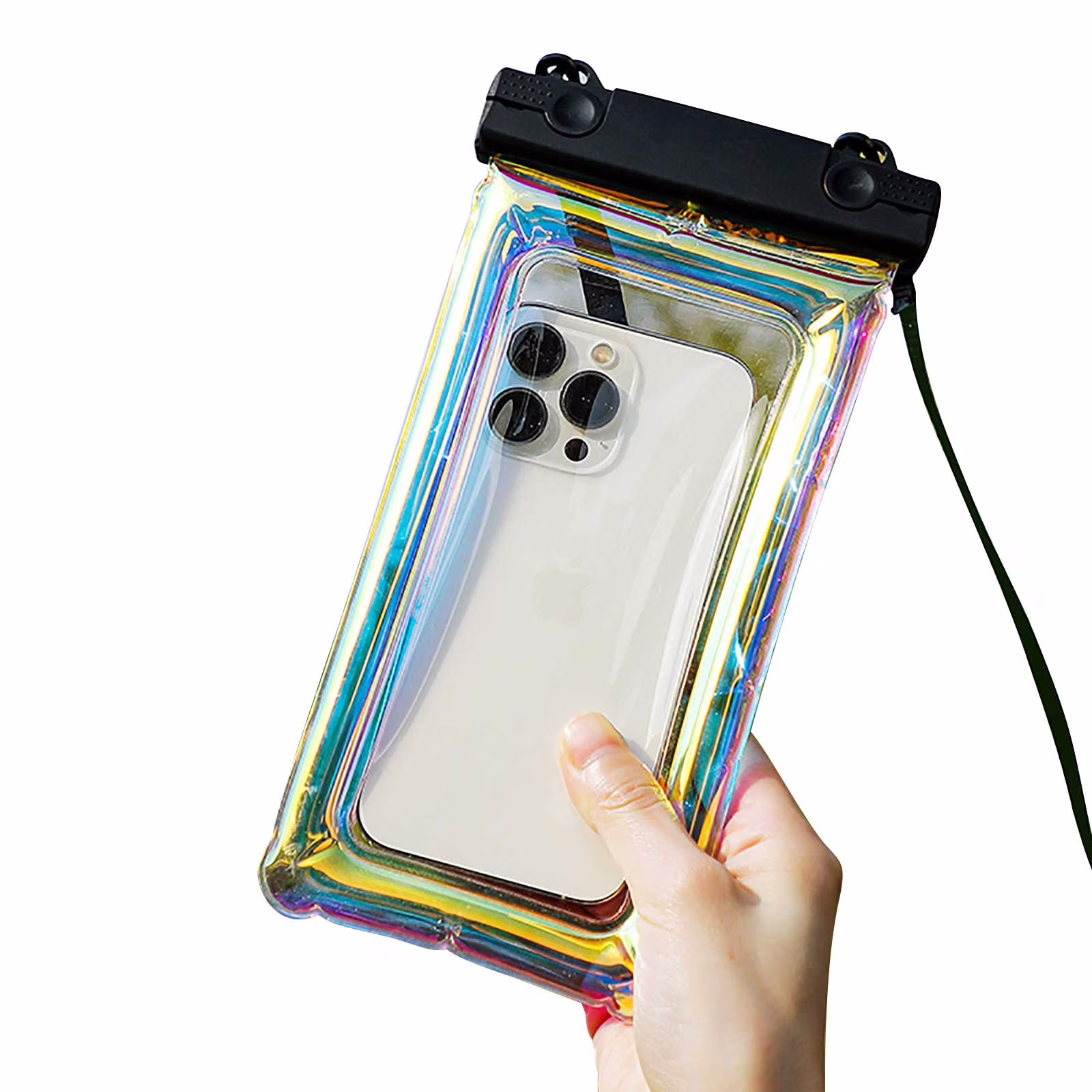 Tainini Universal Waterproof Phone Pouch,Double Space Waterproof Phone Pouch Dry Bag for Vacation Beach Pool Travel Essentials