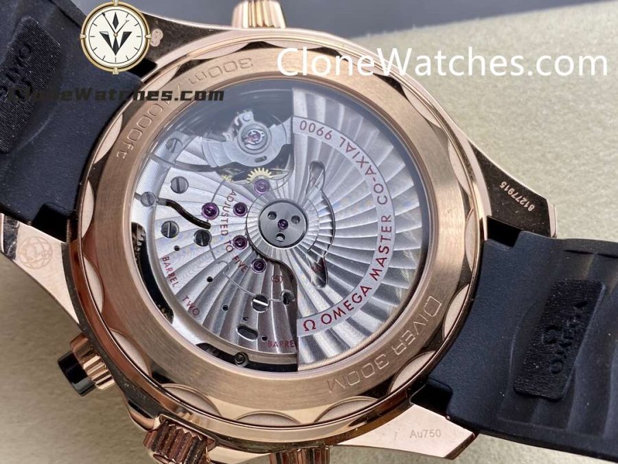 OMEGA Super Clone Watches 1:1 Seamaster Diver 300M Rose Gold 210.62.44.51.01.001 44MM