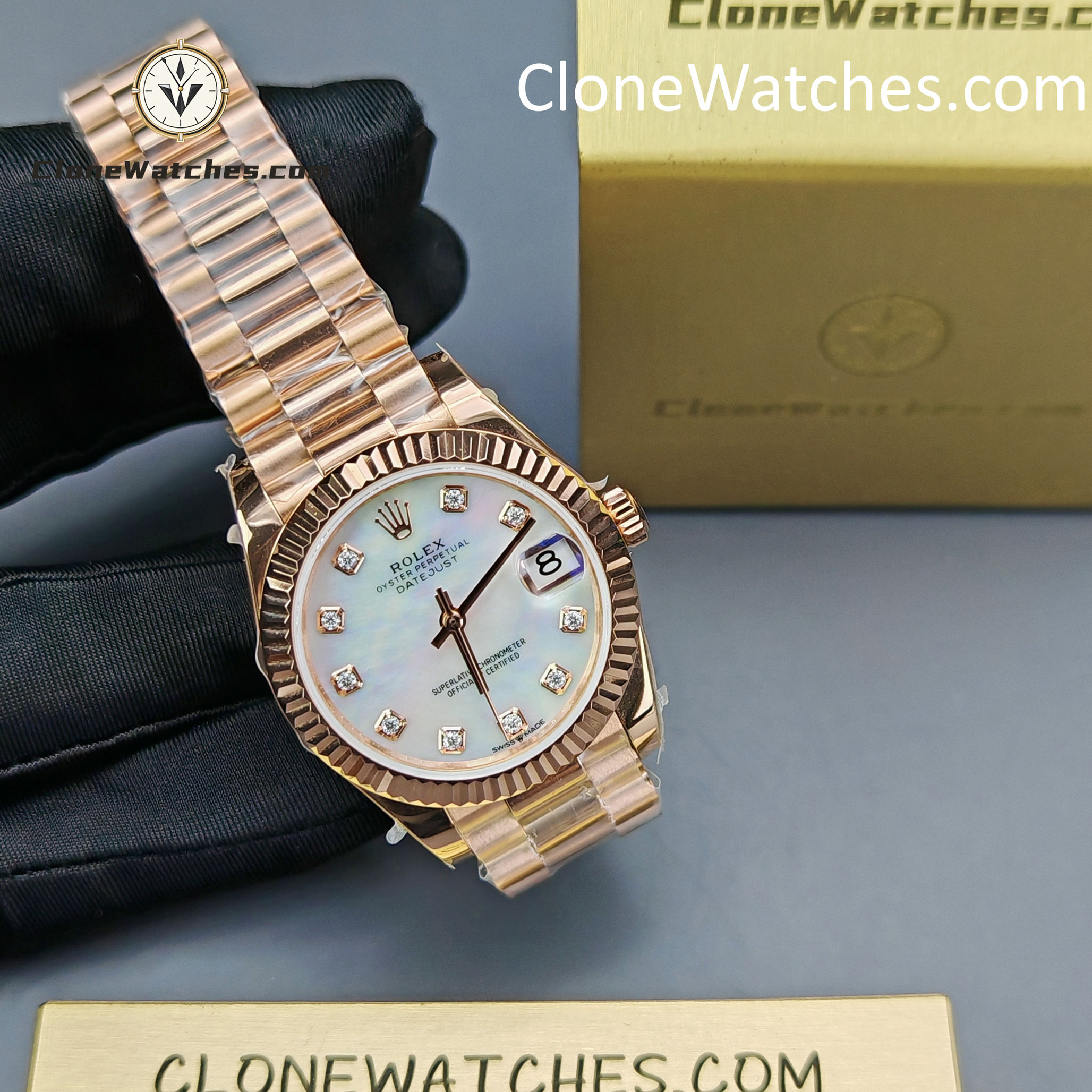 Rolex Super Clone Watches 1:1 DateJust m278275-0009 President 31MM 2236 Movement