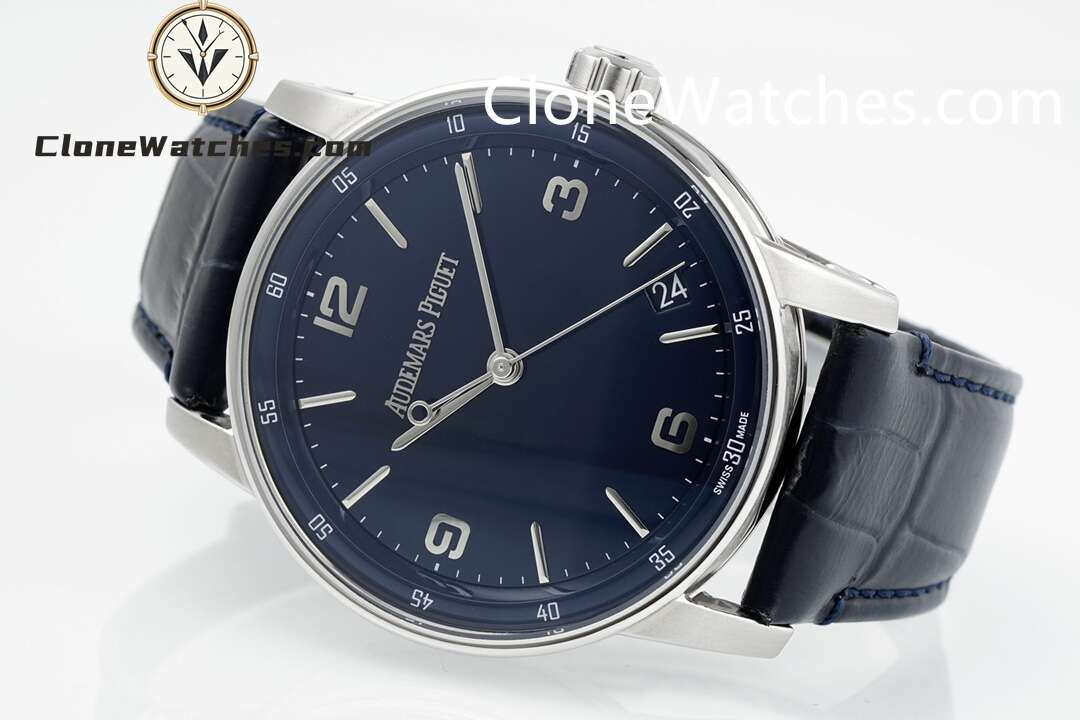 Audemars Piguet Super Clone Watches 1:1 Code 11.59 by 15210BC Blue Dial 41MM