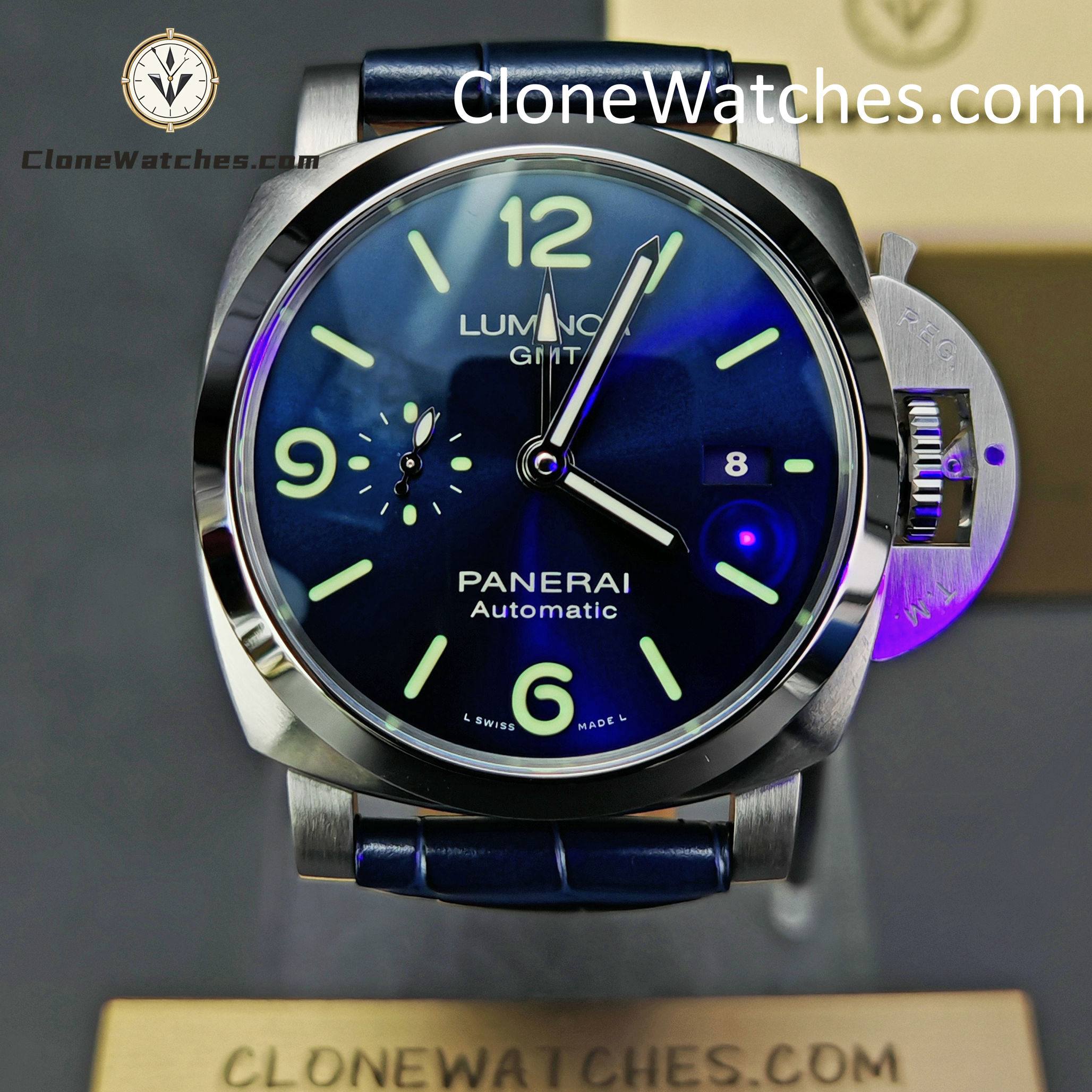 Panerai Super Clone Watches 1:1 Luminor Marina 1950 3 Days Automatic PAM01393 Blue Dial 42MM