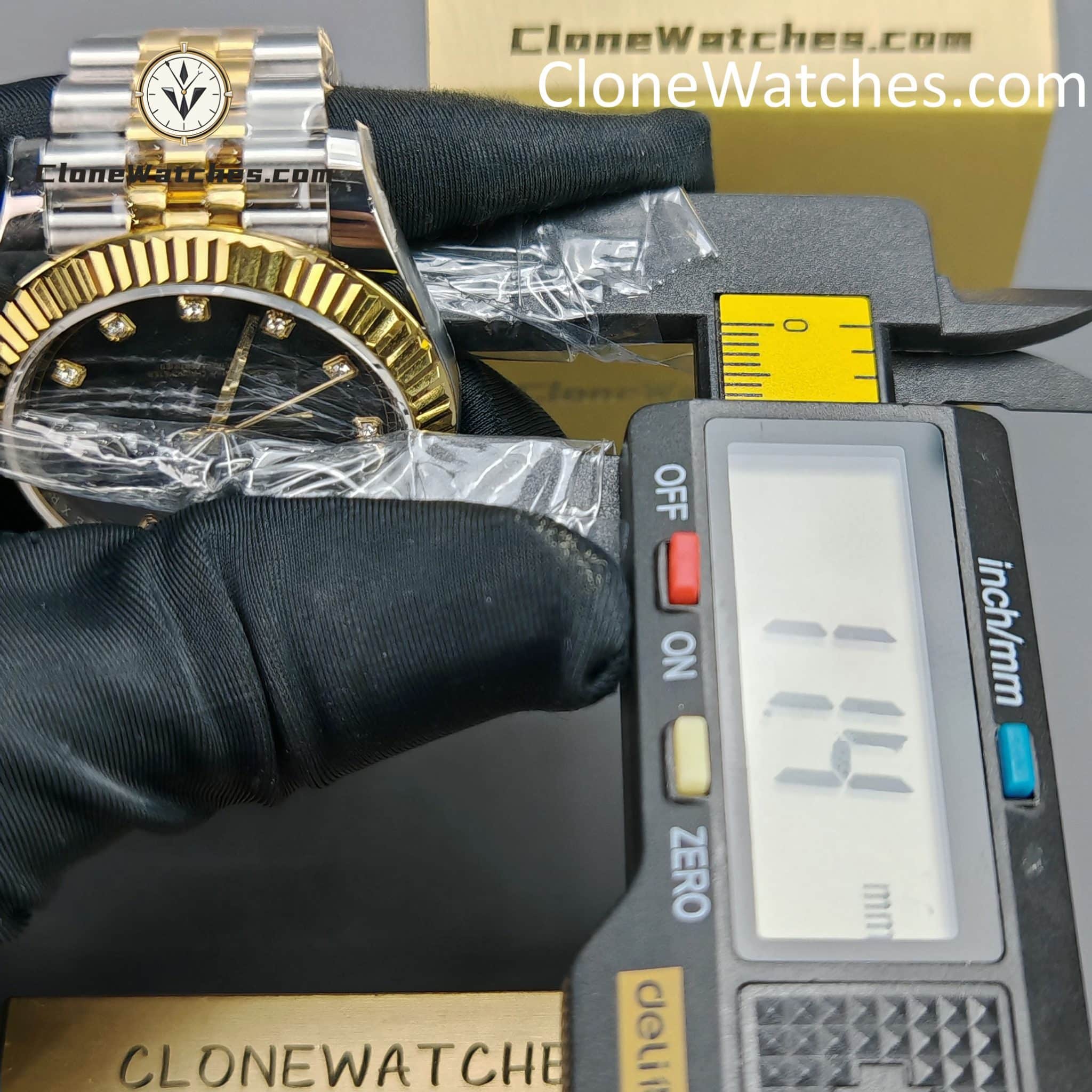 Rolex super replica watch 1:1 DateJust Black Diamond Dial m126333-0006 Jubilee 41MM 3235 movement