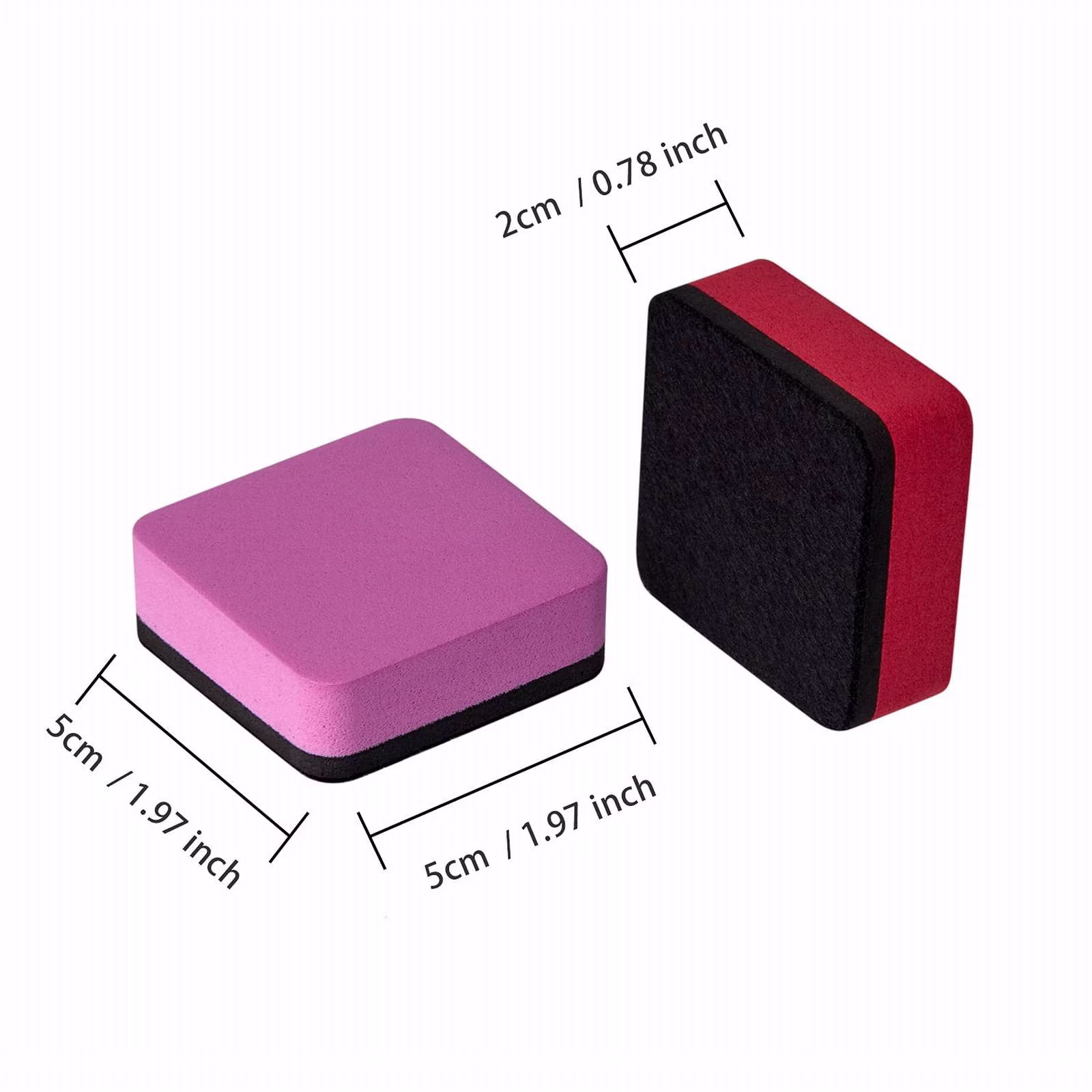 1 Pack Dry Erase Eraser Whiteboard Eraser, EVA Dry Eraser White Board Eraser, Magnetic Whiteboard Eraser, Mini Square Whiteboard Cleaning Pad 1.97in, Teacher Supplies Classroom Must Haves, Navy Blue