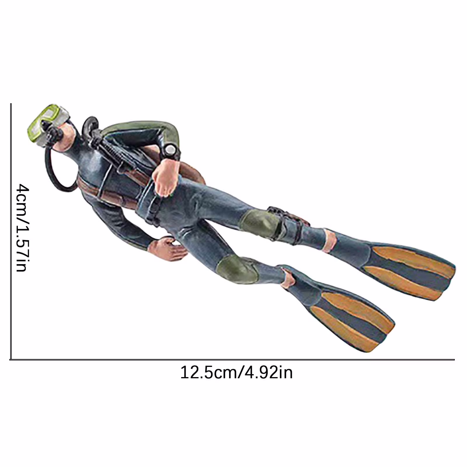 FAMTKT Diver Fish Tank Decoration Aquarium Accessories Lovely Mini Diver Aquarium Fish Tank Ornament