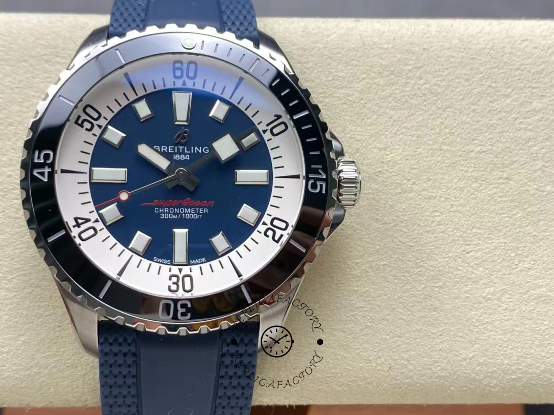 Breitling Superocean Automatic 44mm A17376211C1S1 Replica Blue Dial Diving Watch
