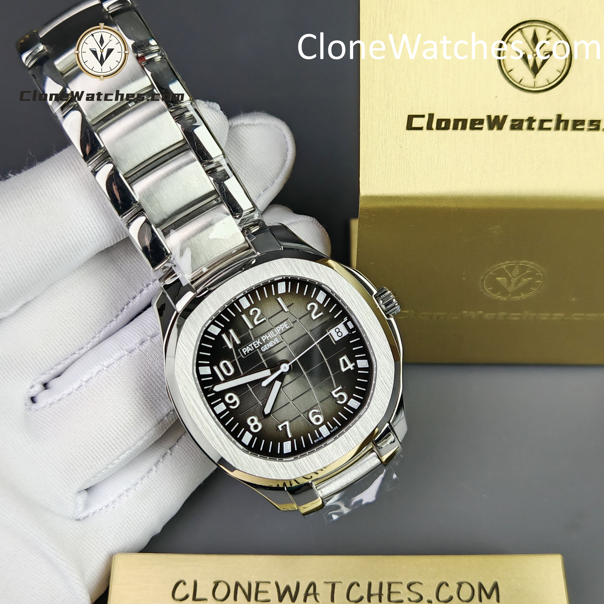 Patek Philippe Super Clone Watches 1:1 Aquanaut 5167/1A-001 Black Dial 40mm
