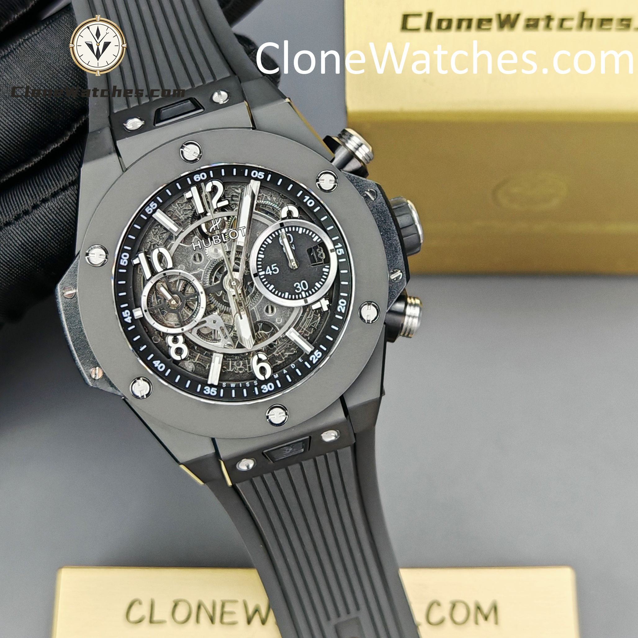 Hublot Super Clone Watches 1:1 Big Bang Unico Black Magic 42MM 441.CI.1171.RX