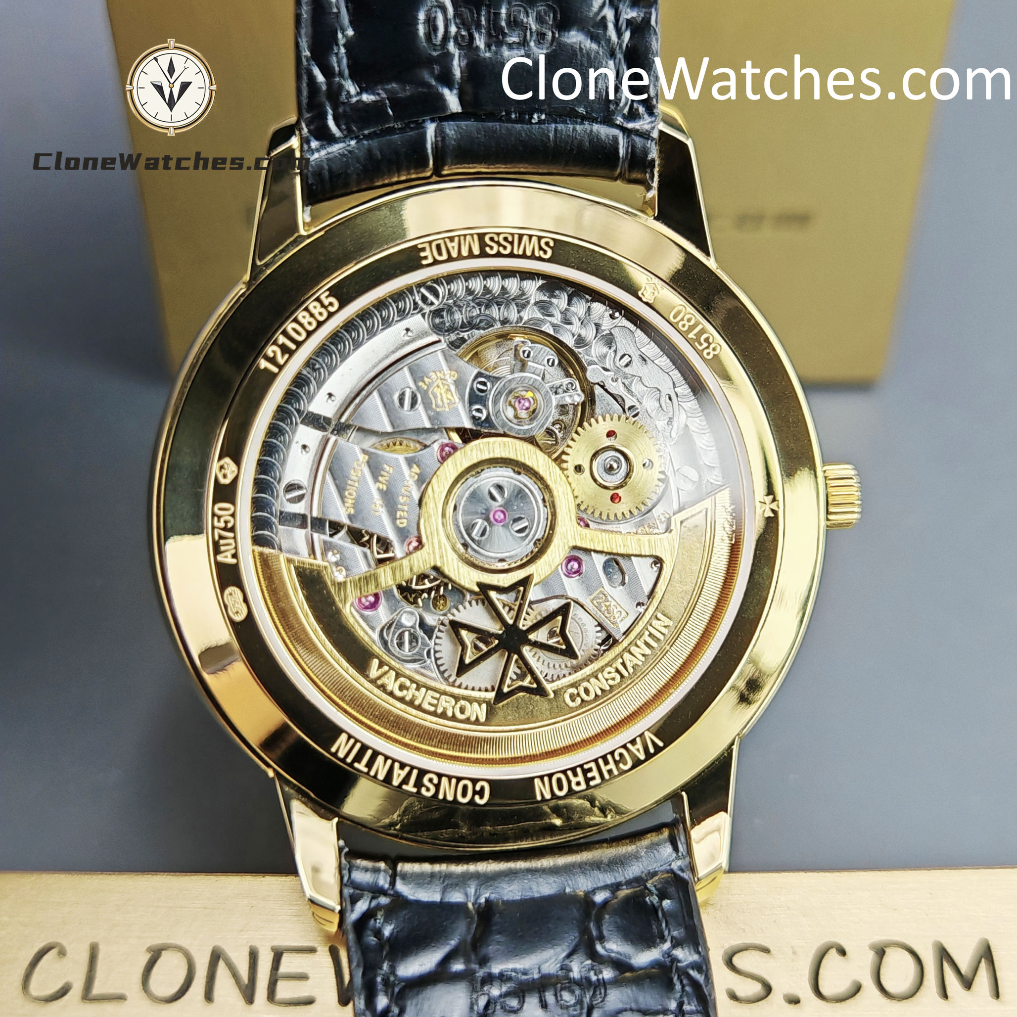 Vacheron Constantin Super Clone Watches 1:1 Patrimony Gold 85180/000J-9231 White Dial