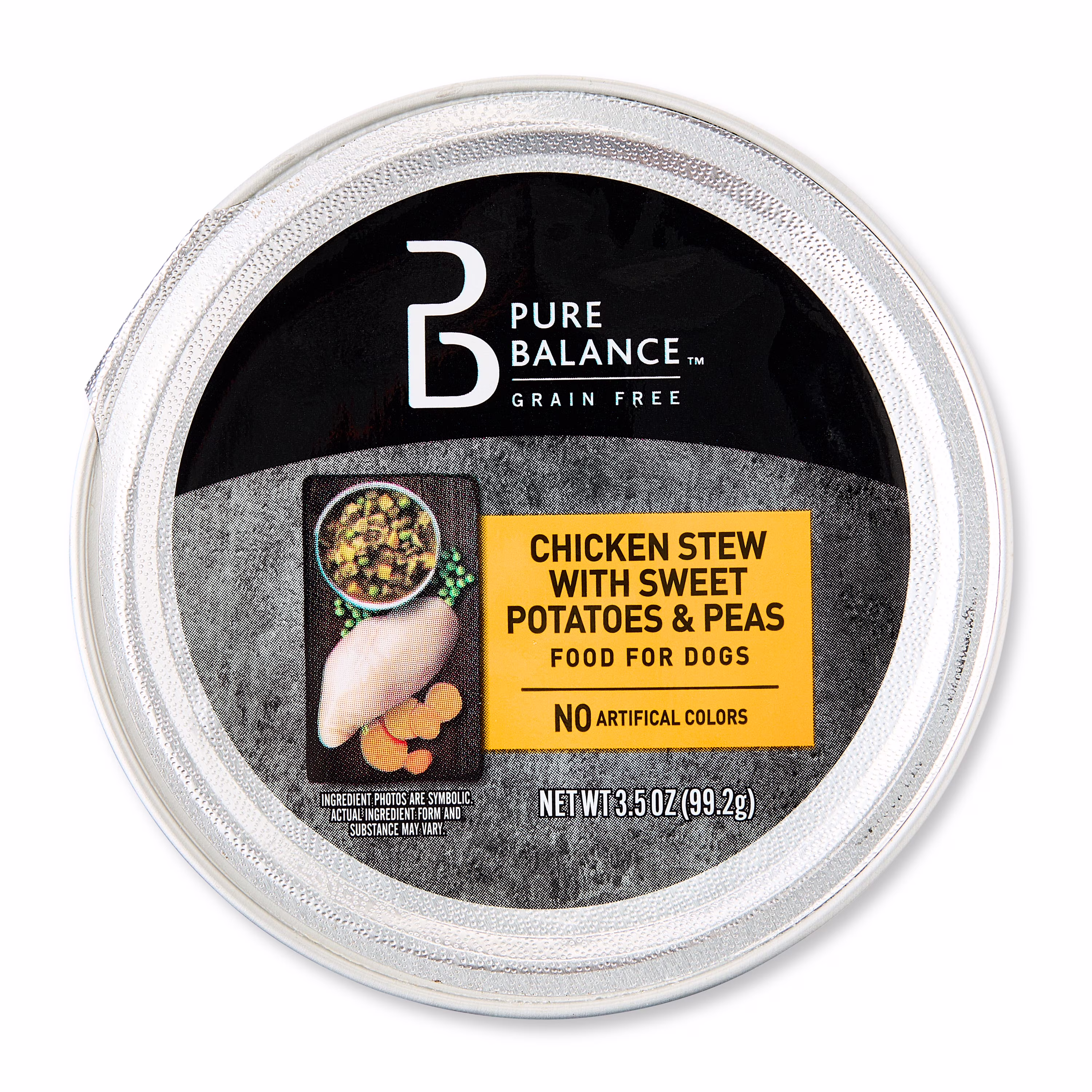 Pure Balance Chicken Stew with Sweet Potatoes & Peas Grain-Free Wet Dog Food, 3.5 oz Tray