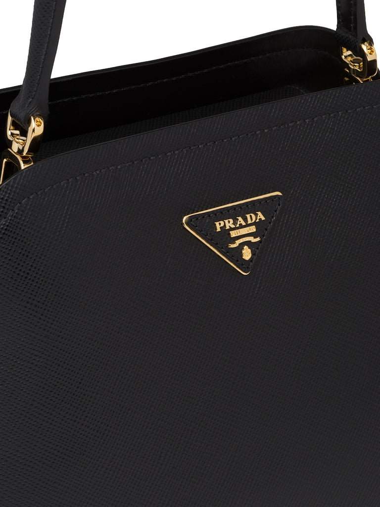 Prada Medium Saffiano Leather Prada Matine Bag in Black