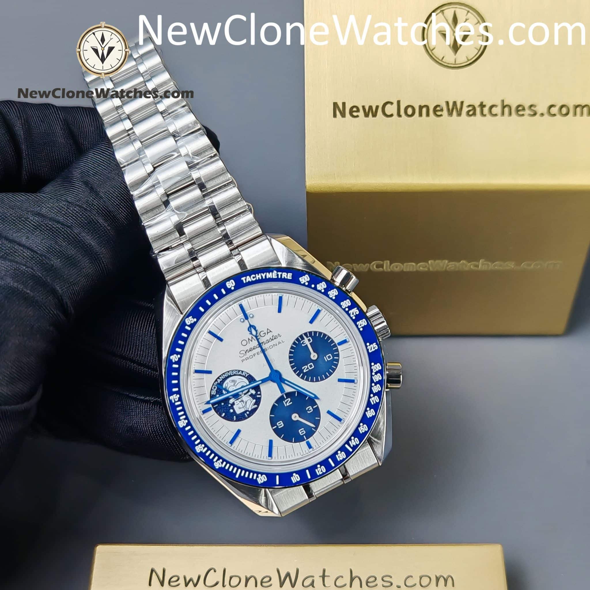 OMEGA Super Clone Watches 1:1 Speedmaster Anniversary Series ��Silver Snoopy Award�� 310.32.42.50.02.001 42mm