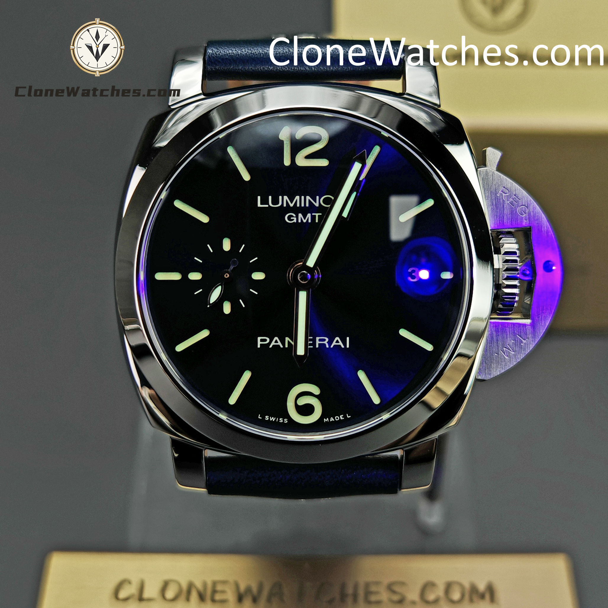 Panerai Super Clone Watches 1:1 Luminor 1950 3 Gmt PAM 00688